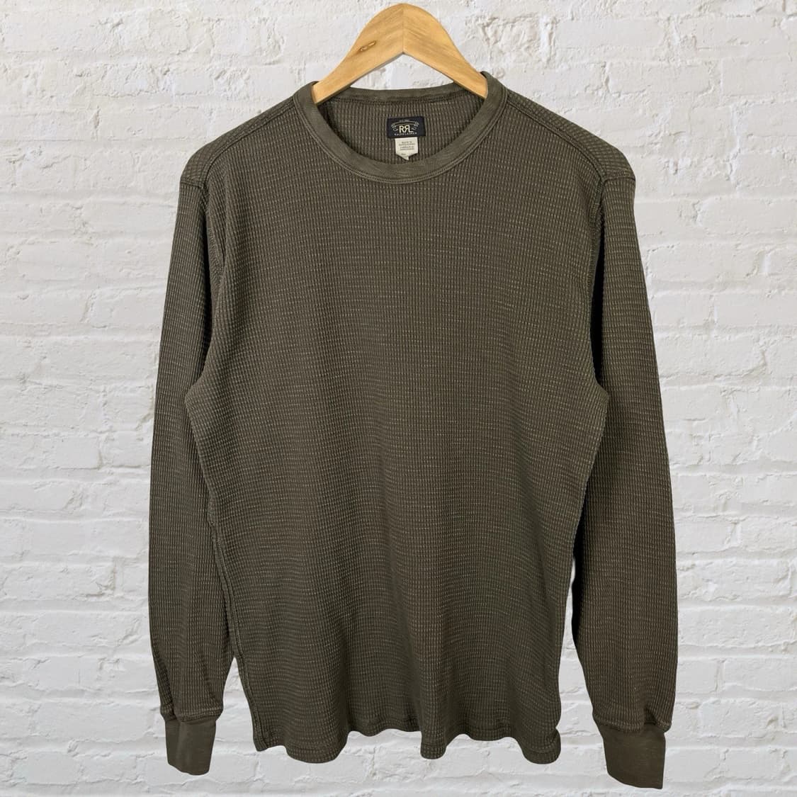 더블 알엘 와플 니트 써멀 롱 슬리브 티셔츠 상품이미지1