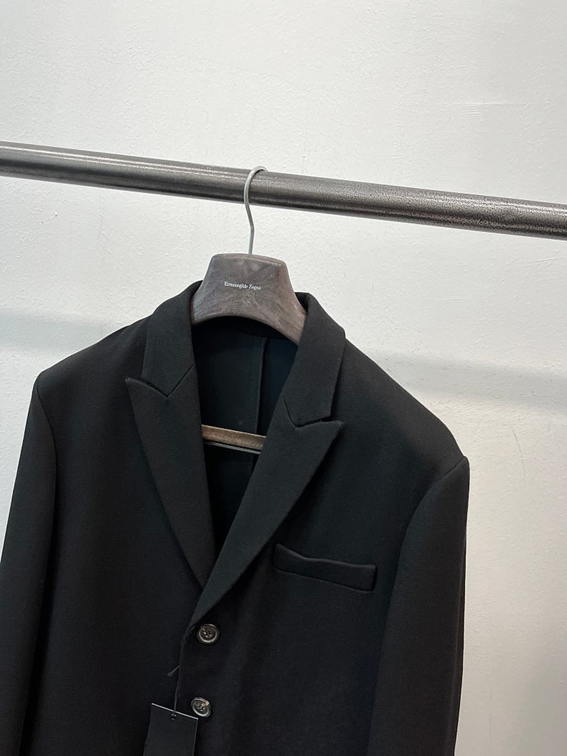 105) 디스퀘어드 블랙 싱글 울코트  상품이미지3