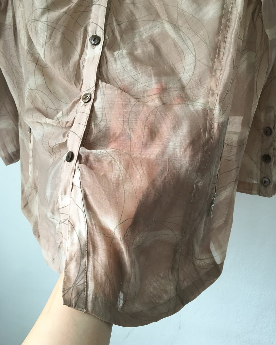 Pattern point see through jacket 상품이미지4