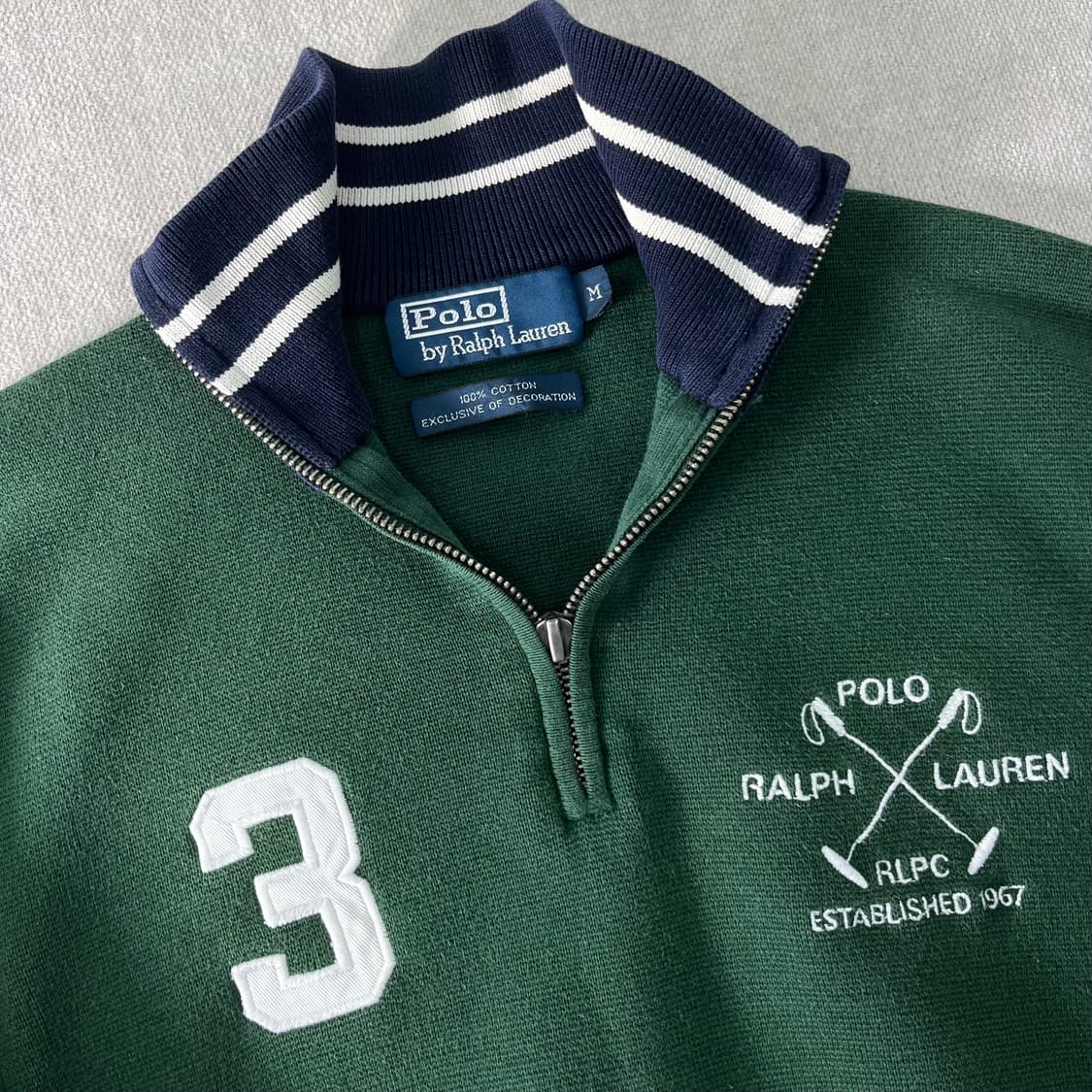 95 폴로랄프로렌 RLPC 골프패치 반집업 니트  상품이미지2