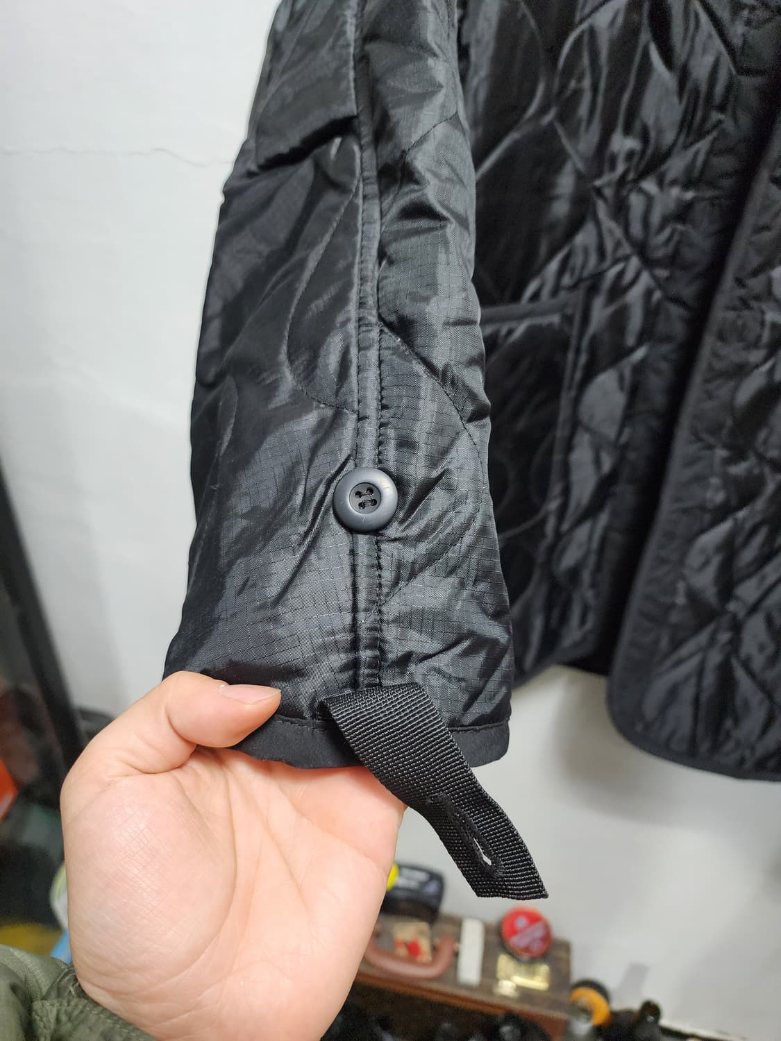 밀리터리 블랙 퀼팅 3M 내피 점퍼 상품이미지4