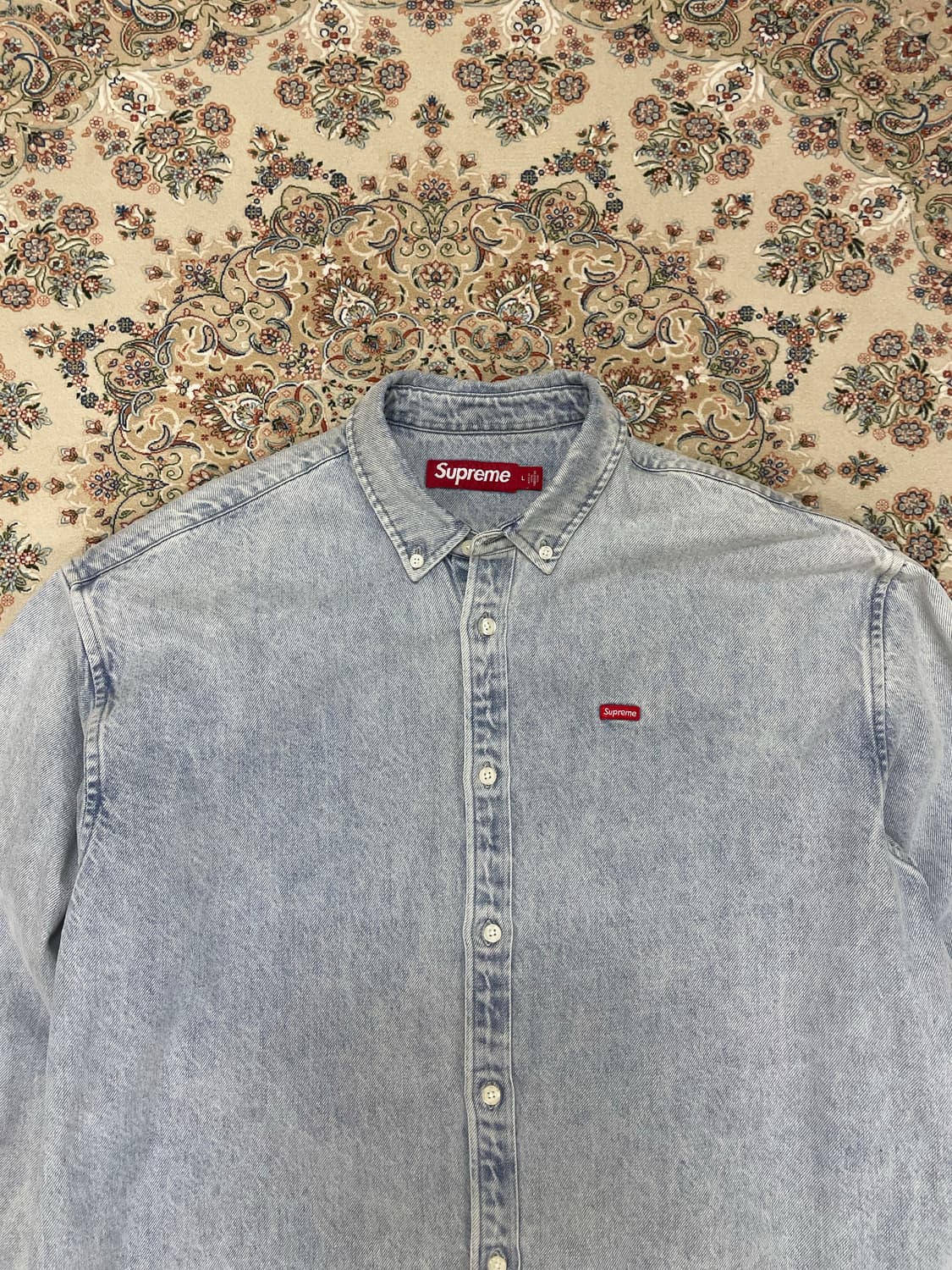 [새상품] 24ss 슈프림 스몰 박스 데님 셔츠 상품이미지2