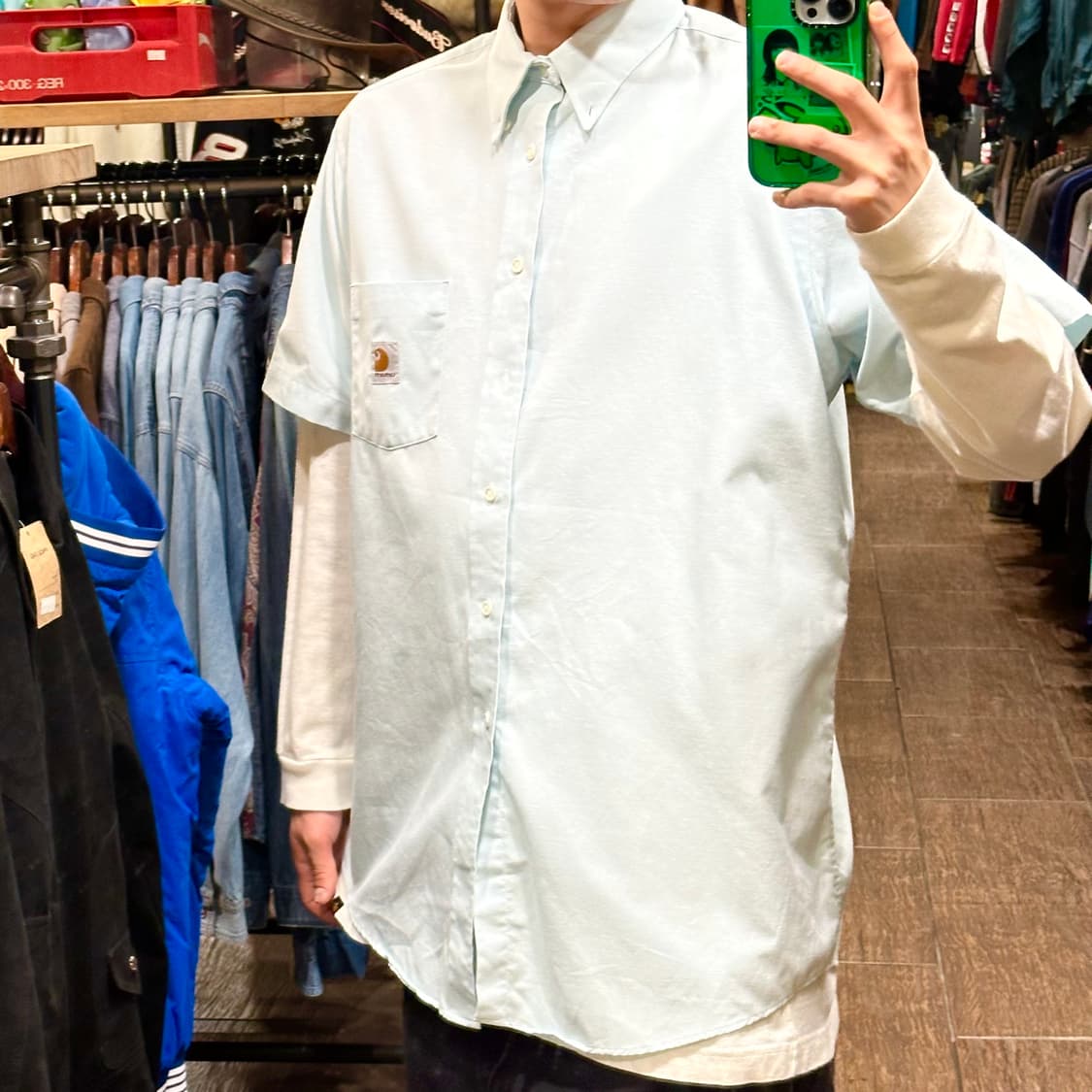 [HI] 칼하트 반팔셔츠 스카이블루 상품이미지3