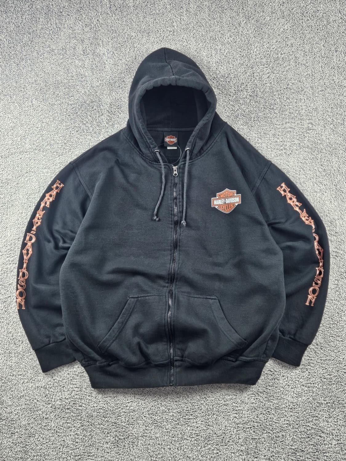 할리데이비슨 잇츠 타임 투 라이드 스웻 후드집업 (XL추정)/ 11274 상품이미지2