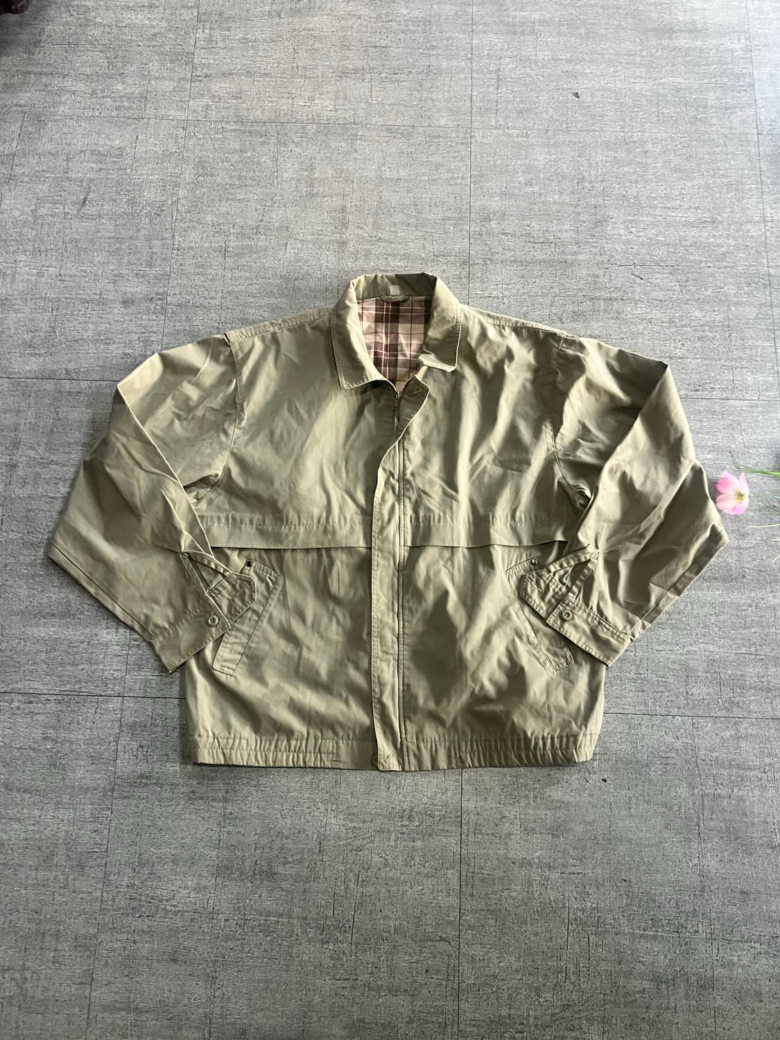 일본빈티지 올드스쿨아메카지 아방핏 사파리봄버자켓 상품이미지1