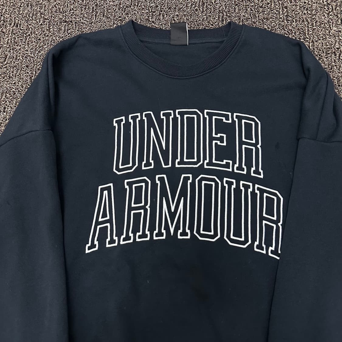 언더아머 맨투맨 추리닝 바지 트레이닝 세트 블랙 M 상품이미지3