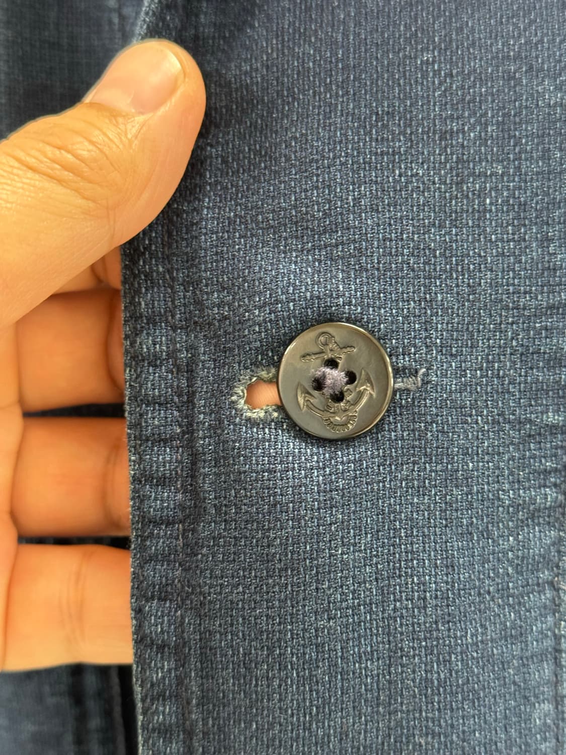 더블알엘 인디고 코튼 자켓/L 상품이미지5