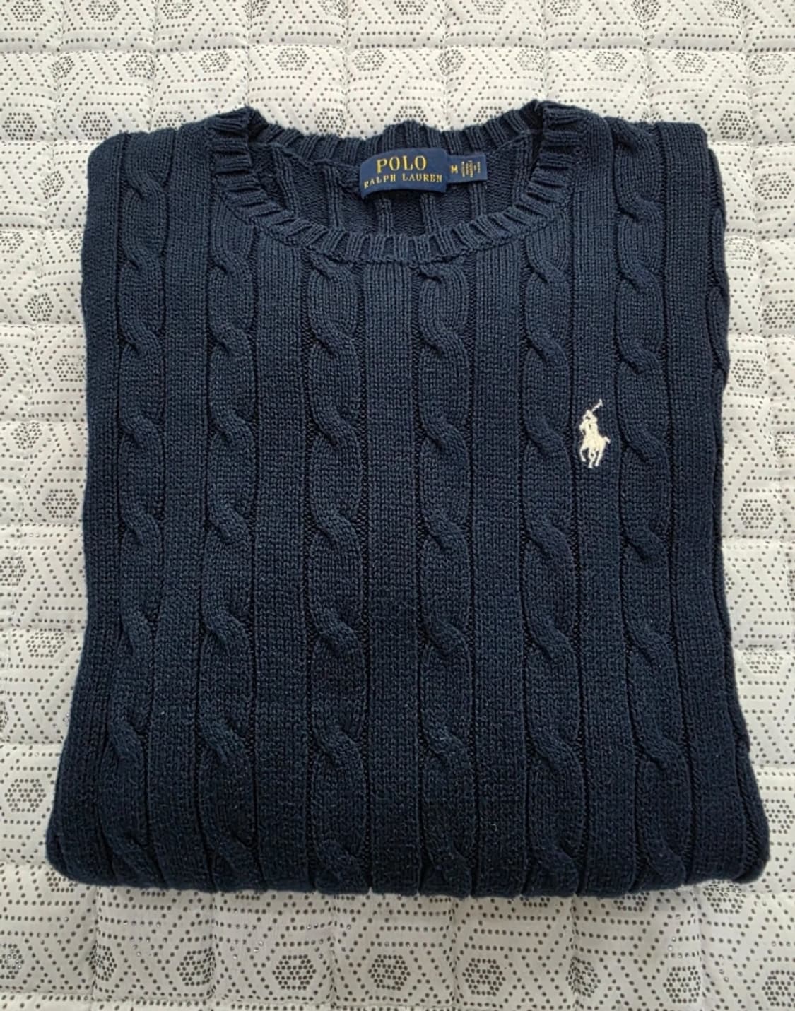 폴로 랄프로렌 케이블 니트 네이비 55 상품이미지4