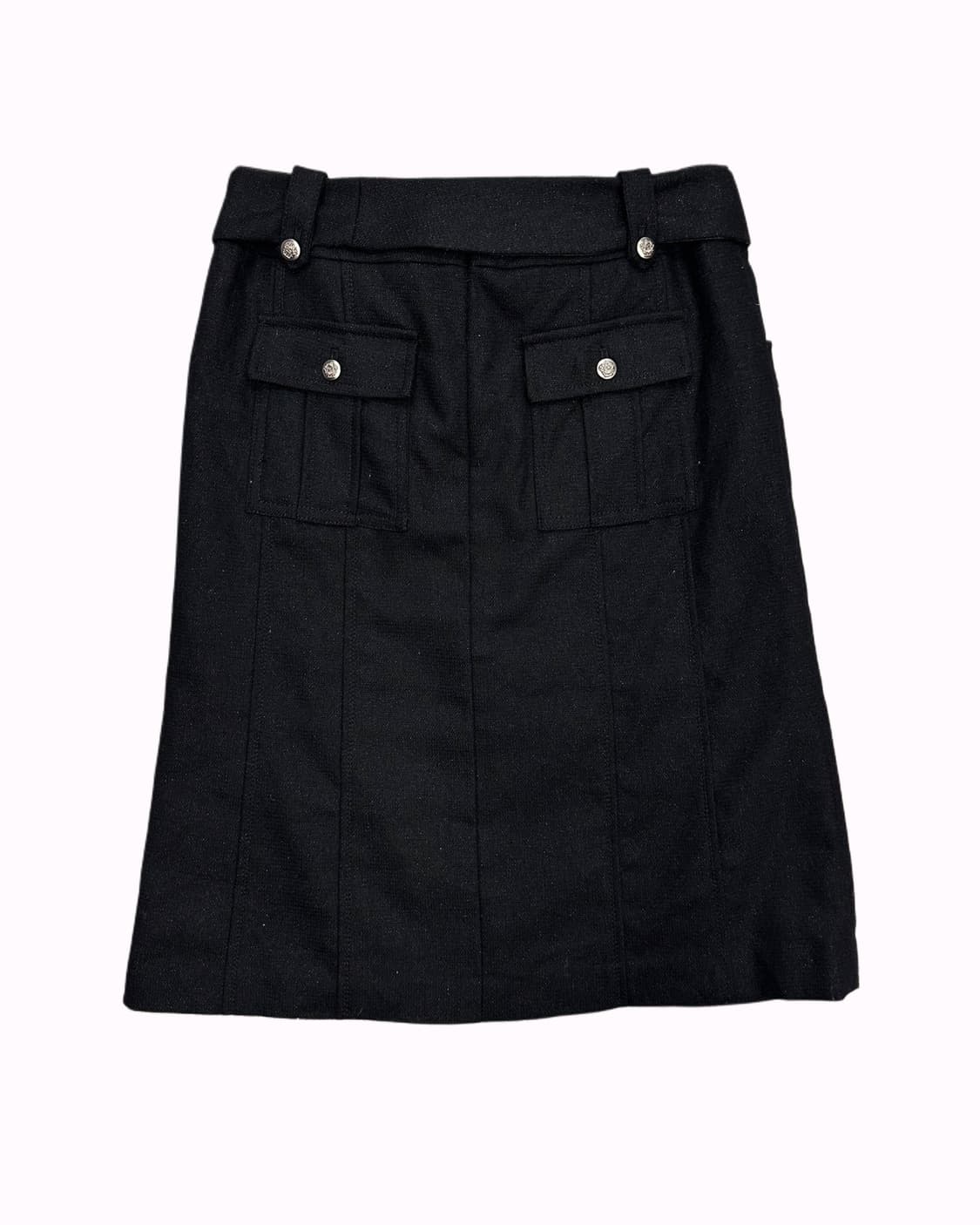 belted ribbon wool skirt 상품이미지5
