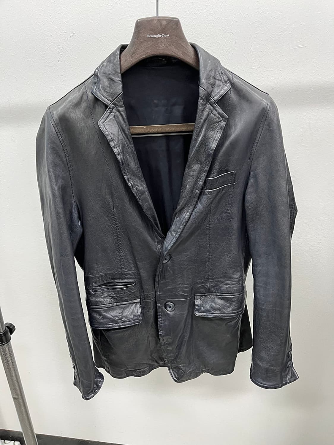 95) 빠니깔레 신형 이태리 가죽 블레이져  상품이미지3