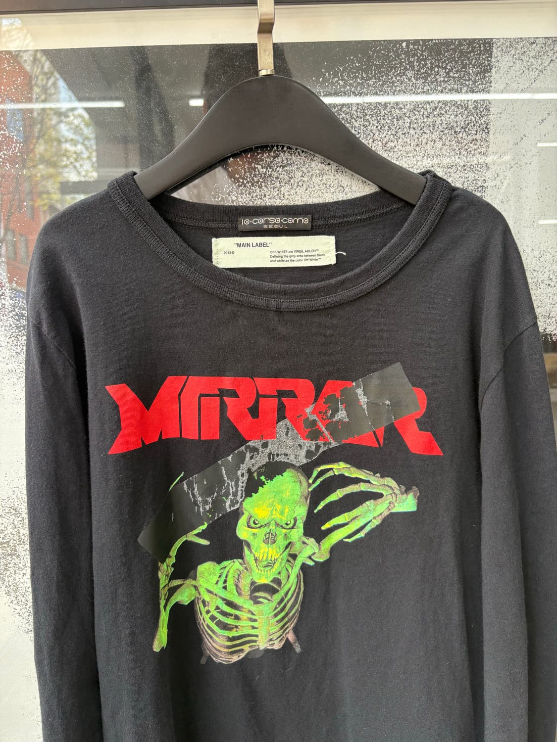 17ss Off White Mirror skull 롱슬리브 상품이미지3
