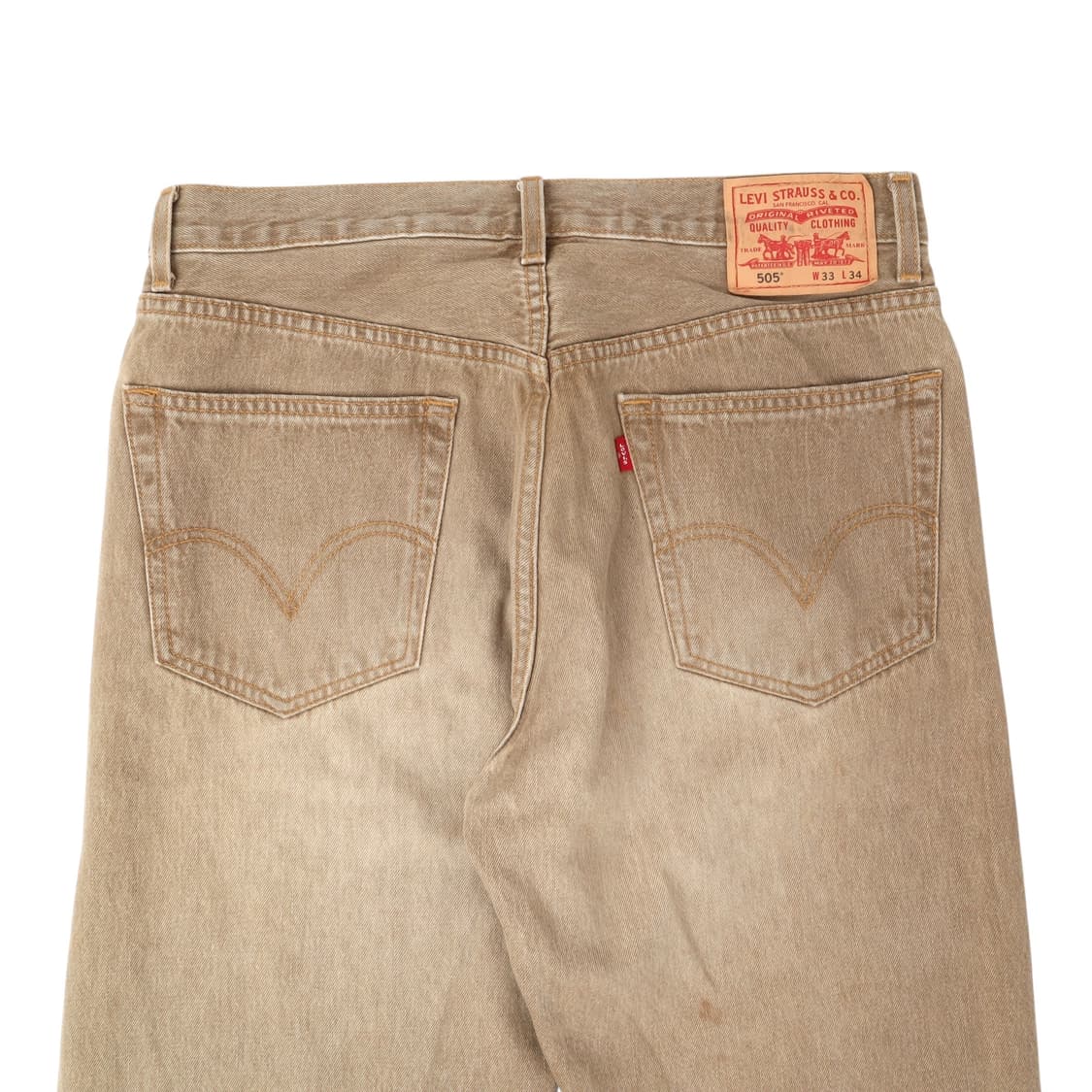 리바이스 505 베이지 레귤러핏 워크 데님팬츠 상품이미지5