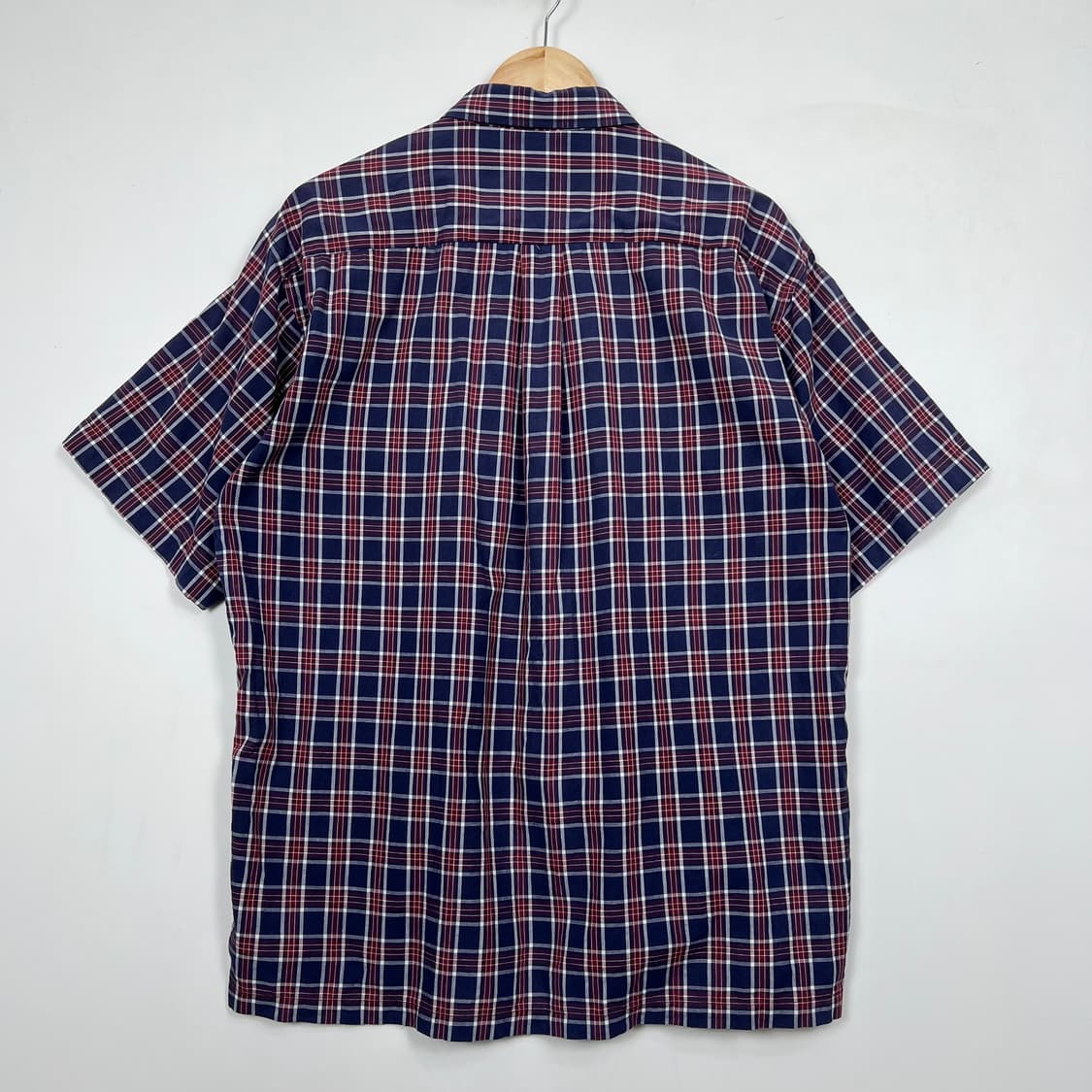 1990s Balenciaga 발렌시아가 체크 반팔 셔츠 상품이미지3
