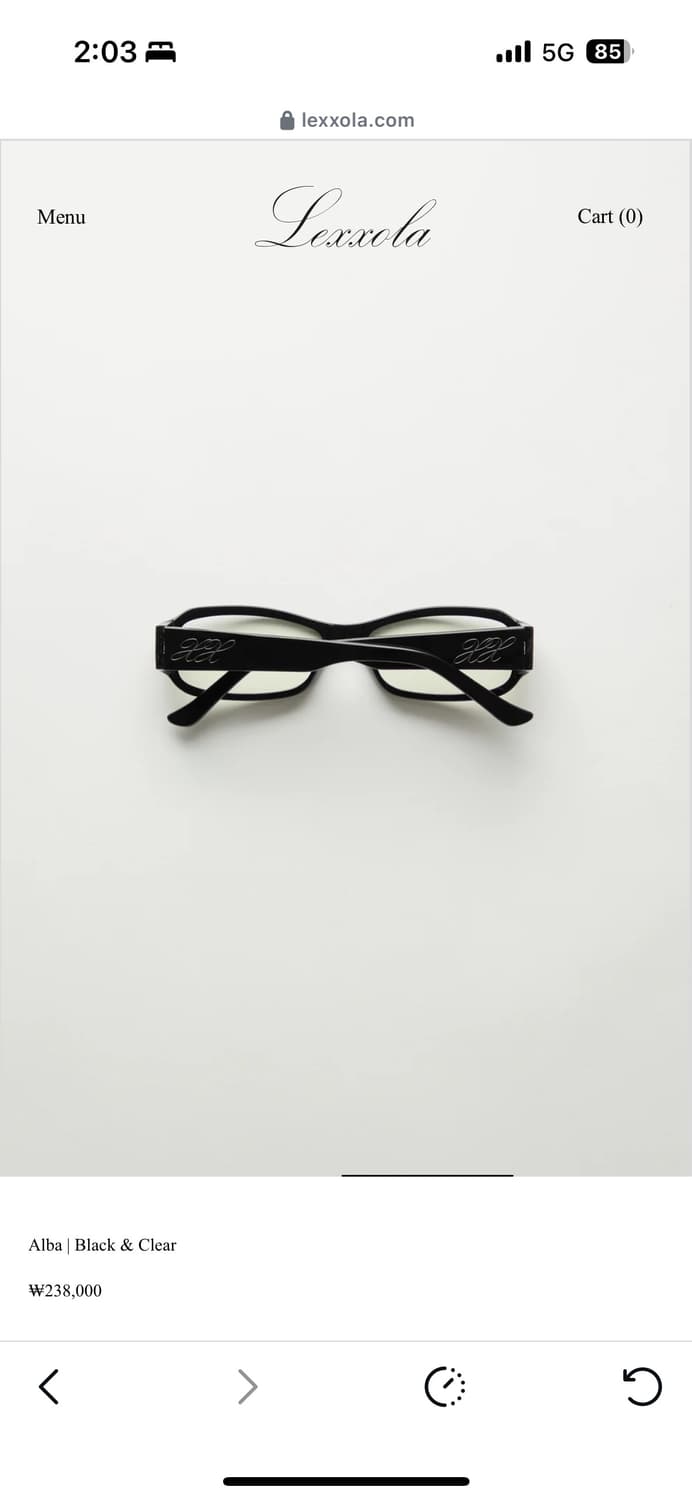 Lexxola Alba Black & Clear 안경테 상품이미지5