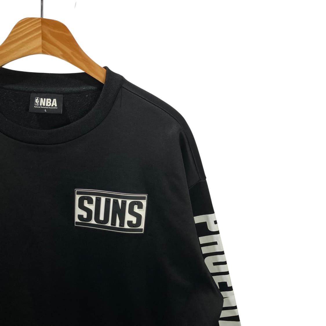 NBA 사이드라인 프린팅 블랙 맨투맨 상품이미지3