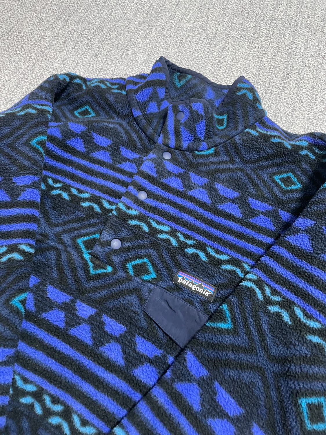 [XL] 파타고니아 신칠라 아즈텍 패턴 플리스 풀오버 아노락 상품이미지2