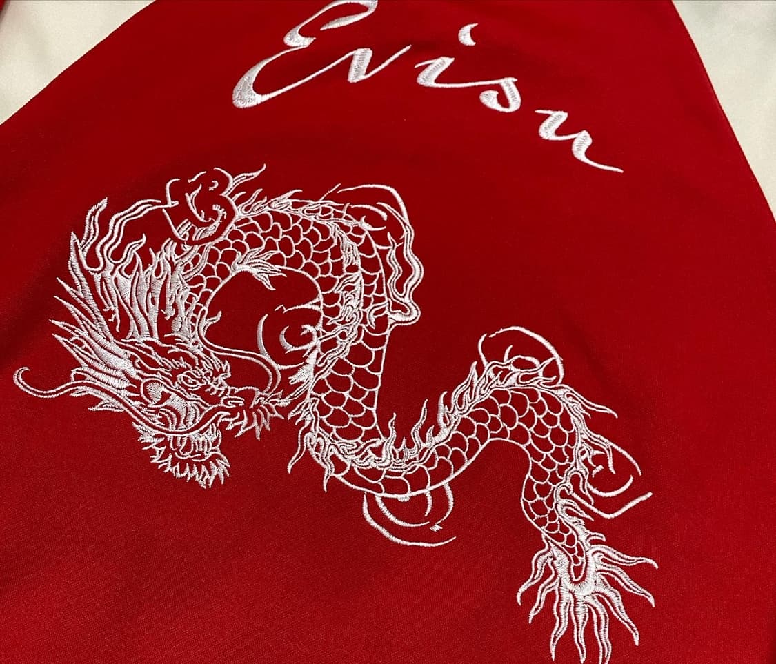 EVISU(에비수)데드스탁 드래곤자수 블루종 상품이미지4