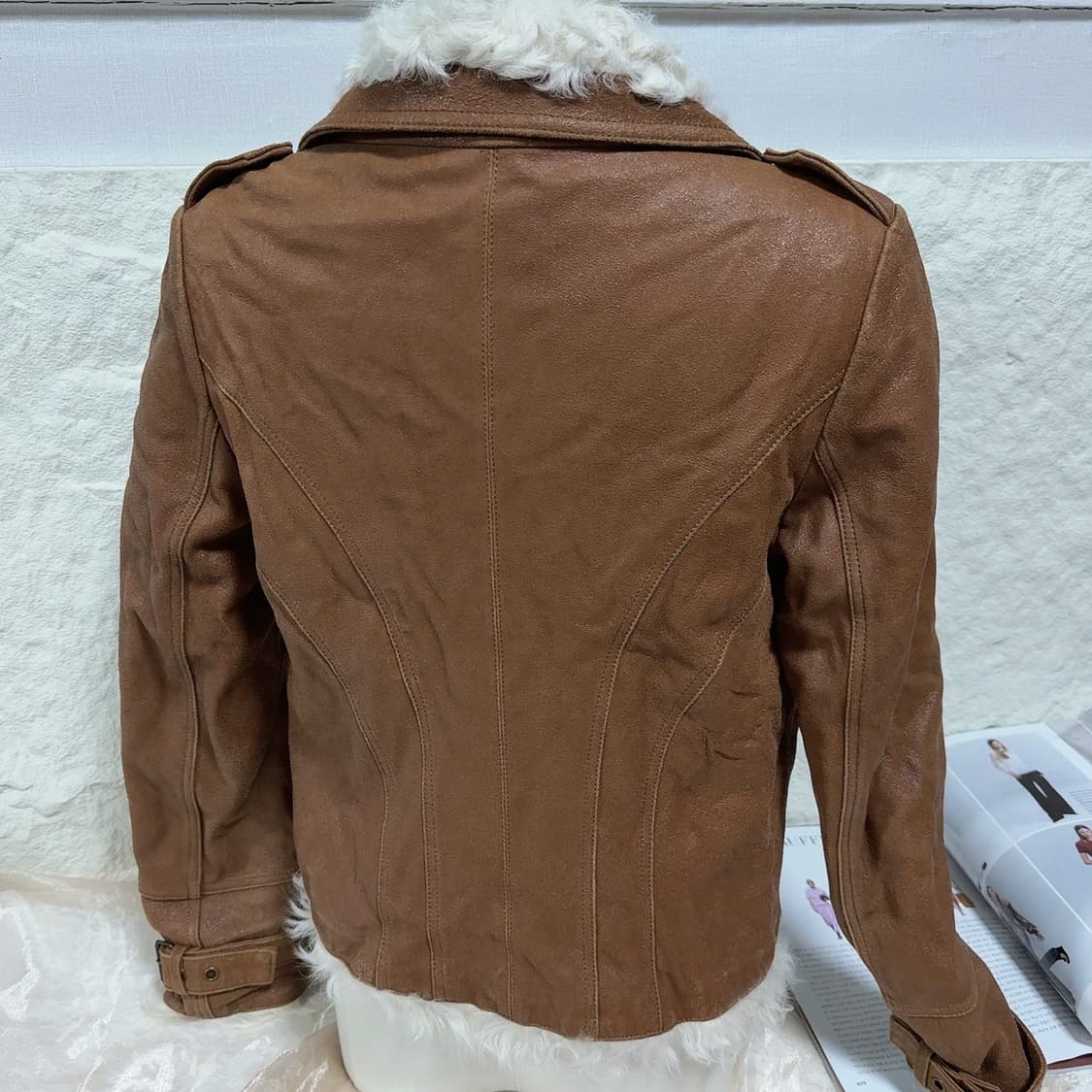 빈티지 토스카나  양털 칼라 양가죽자켓 상품이미지3