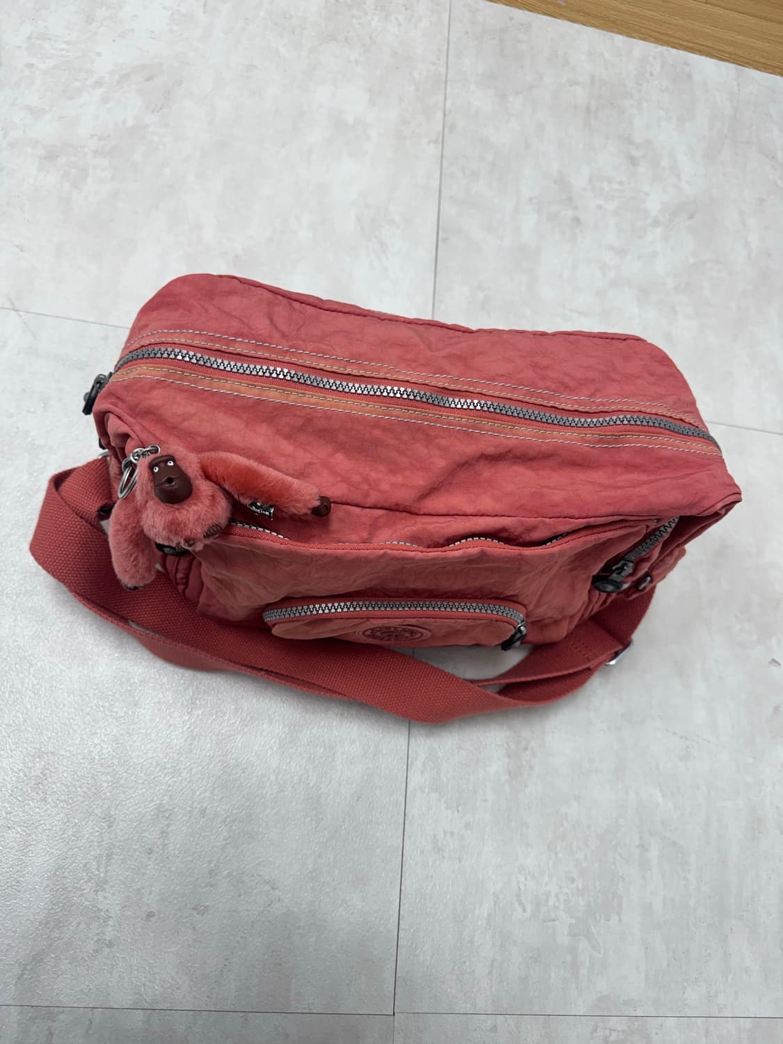 •Kipling 히피 Y2K 슬링백 코랄  상품이미지6