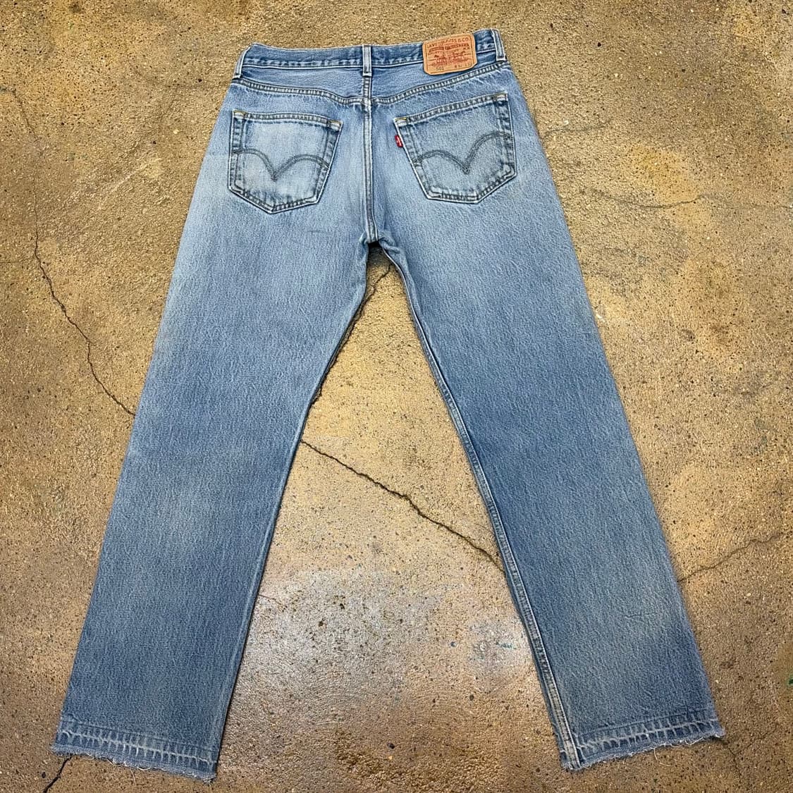 00s USA 빈티지 리바이스 501 찢청 청바지 상품이미지8