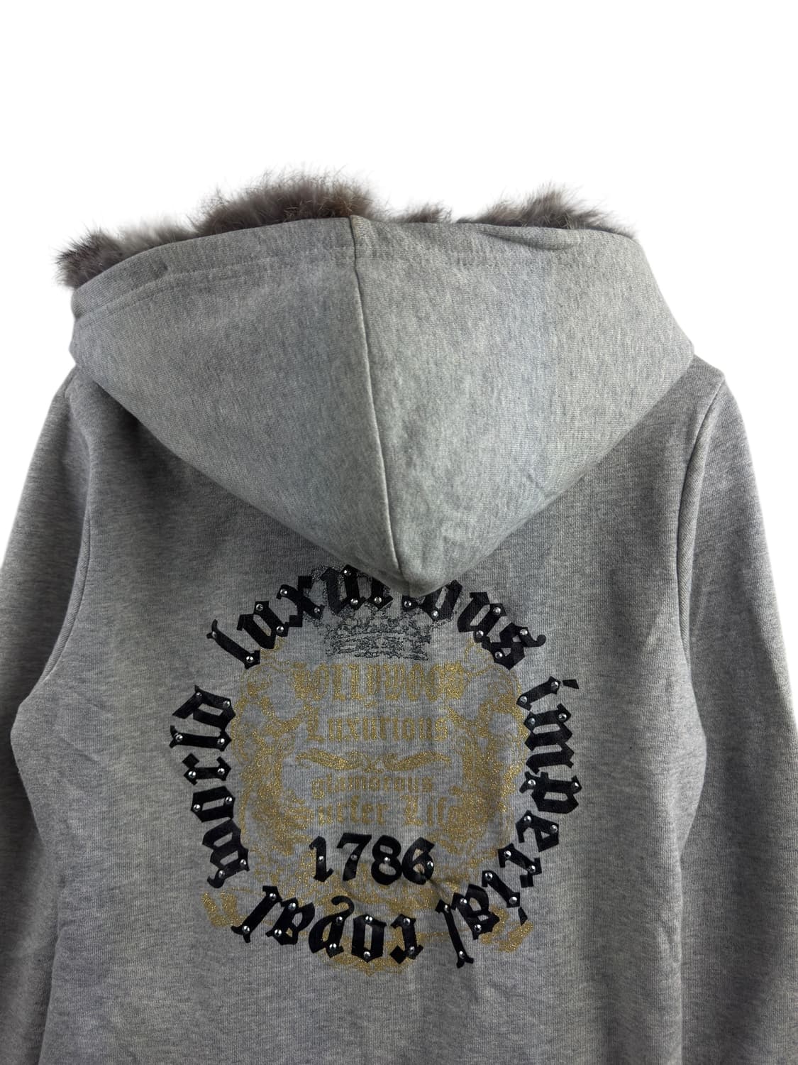 JPN Y2K 퍼 딱붙 후드집업1555 상품이미지4