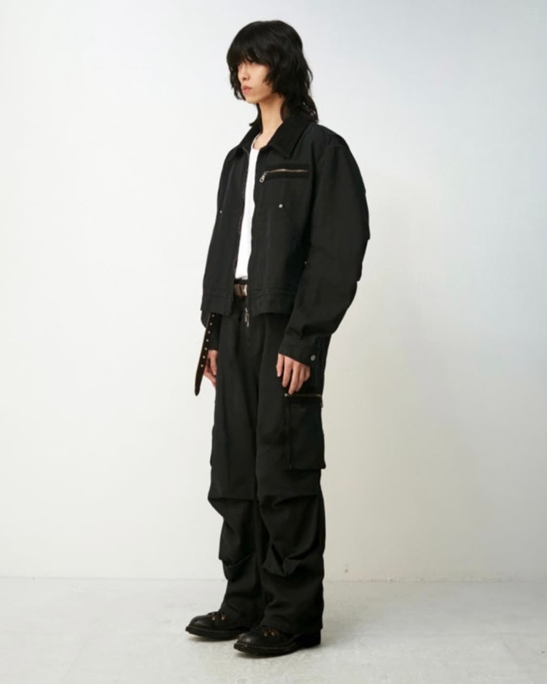 쿠어 오버다잉 페이디드 워크자켓 주우재 착용 상품이미지5