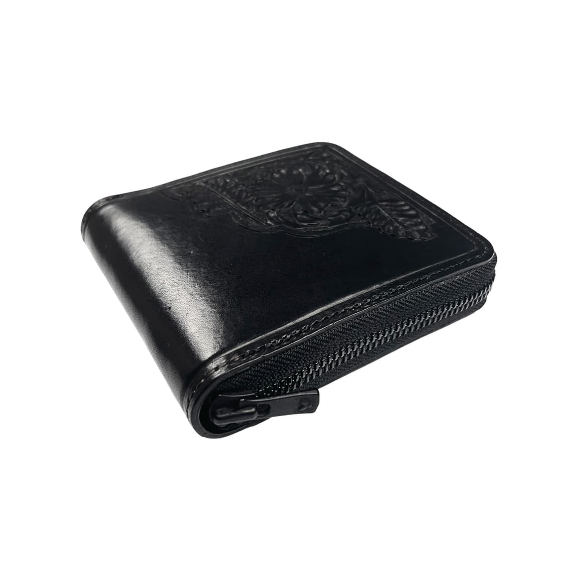 carving leather zipped wallet 상품이미지4