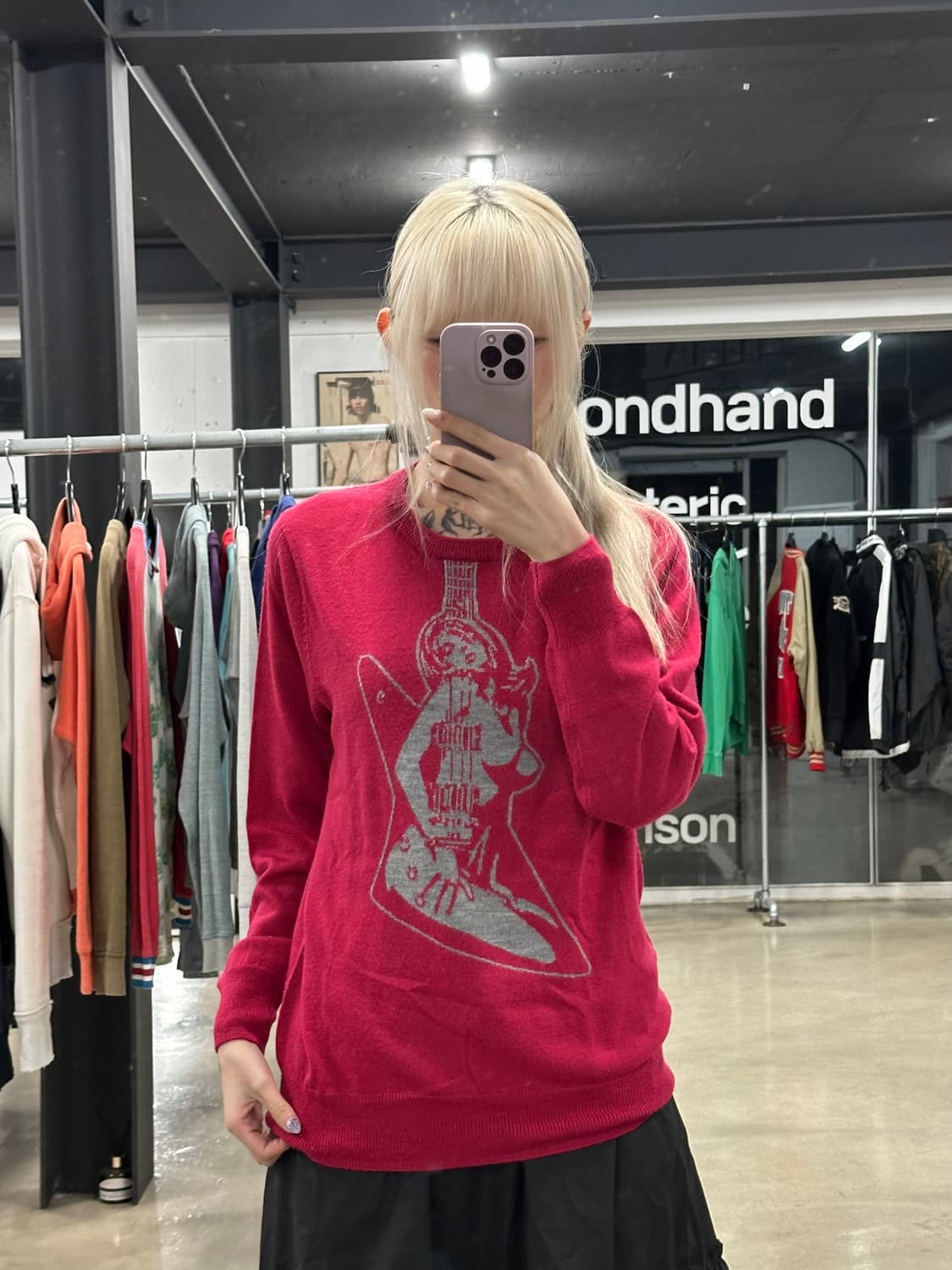 히스테릭 글래머 기타걸 니트 상품이미지2