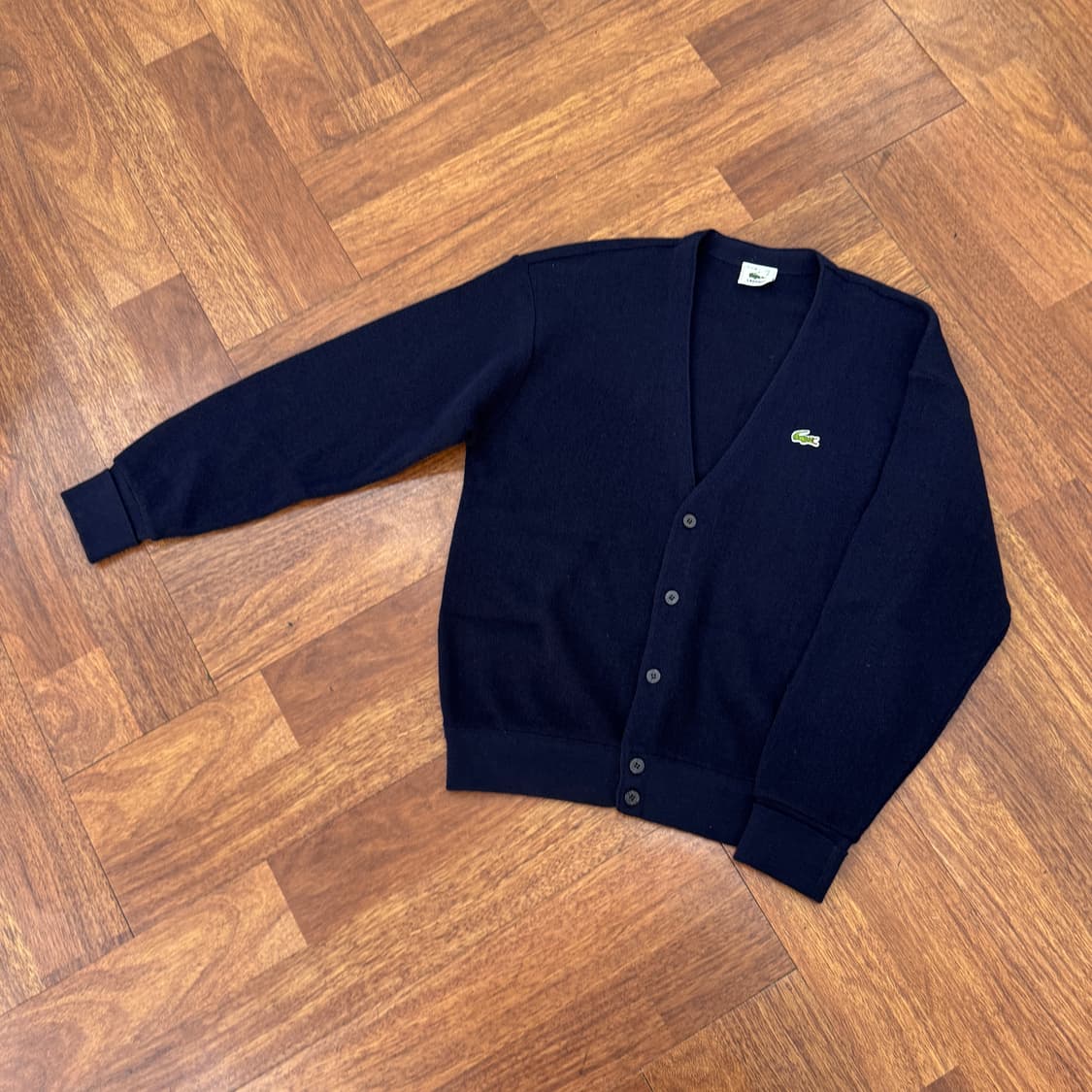 105 라코스테 90s 네이비 가디건 상품이미지2
