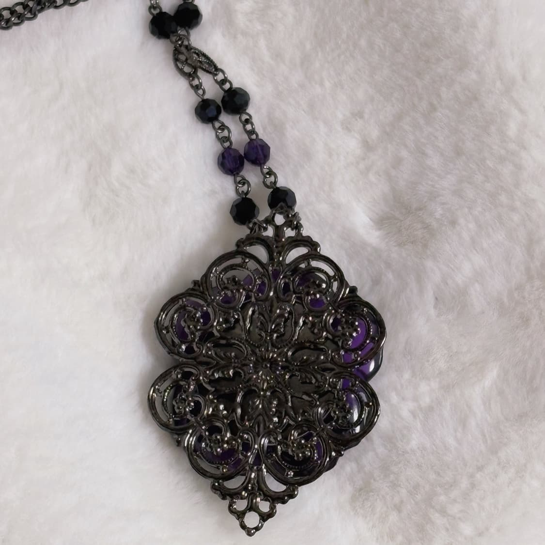 Anna Sui 안나수이 아카이브 페어리 나비 큐빅 레이어드 목걸이 상품이미지4