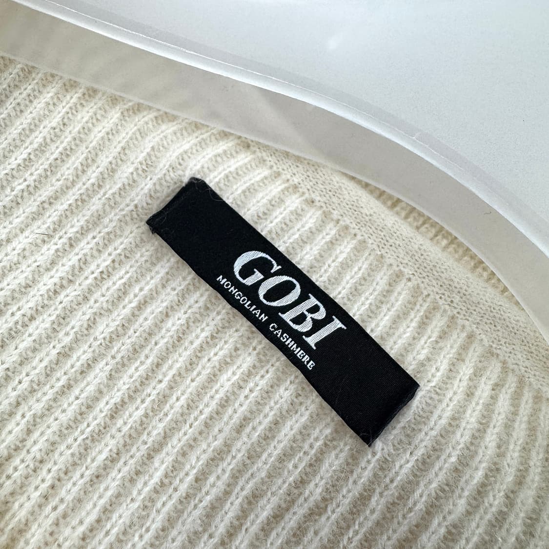 고비 캐시미어100 루즈핏 니트 (IVORY) 상품이미지2