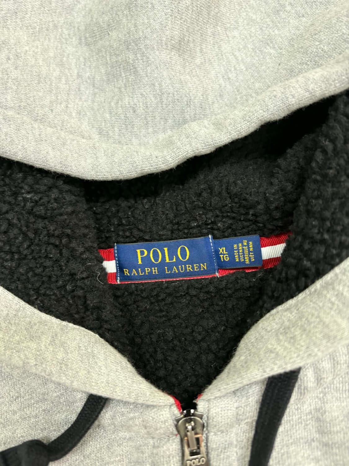 [XL] 폴로 랄프로렌 그레이 쉐르파 후드집업 상품이미지3