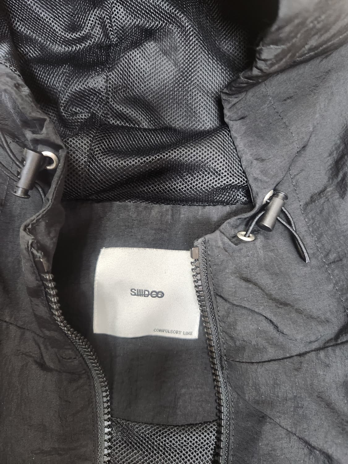 [시도] 나일론 바람막이 블랙 3사이즈 상품이미지4