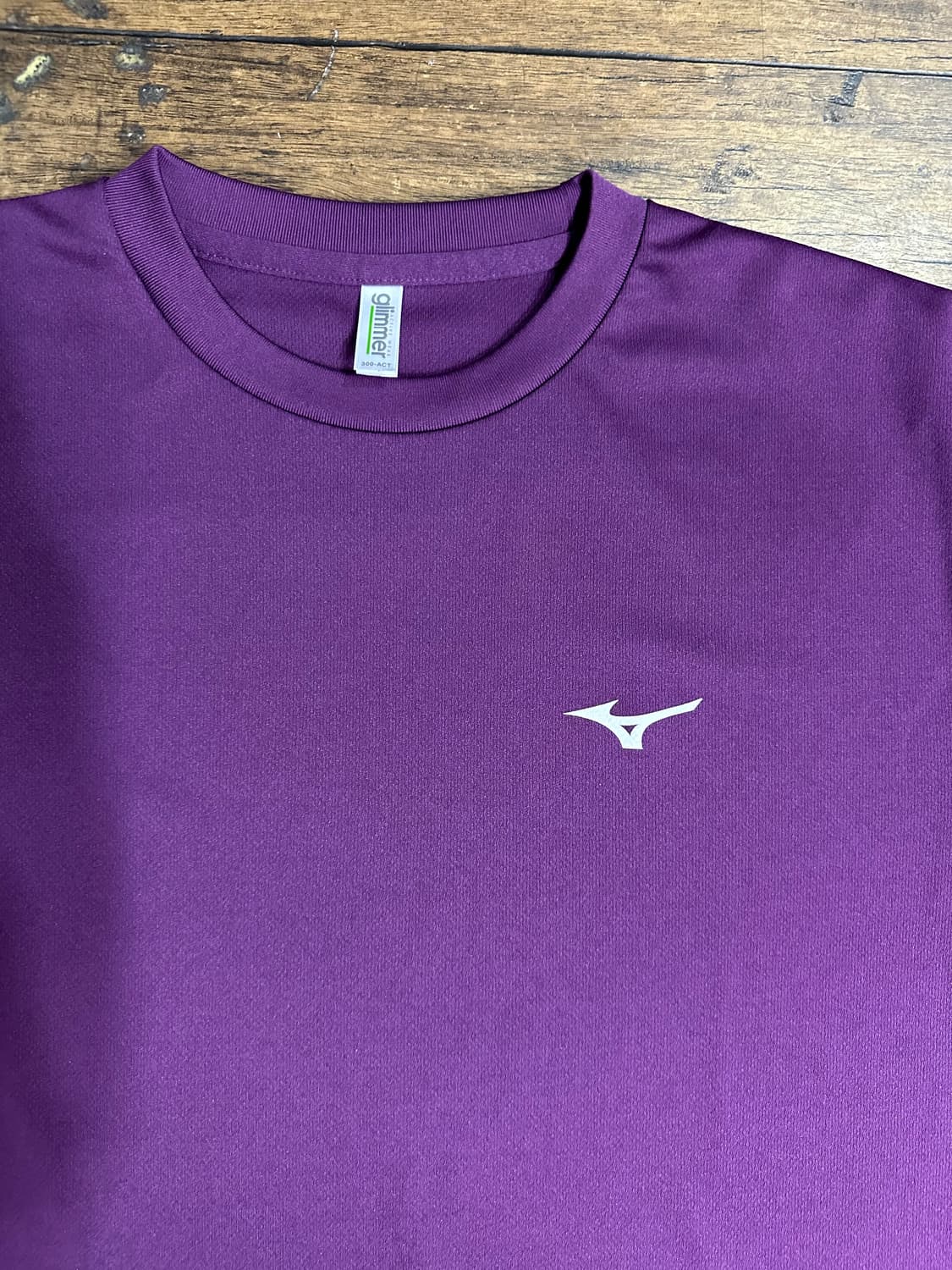 미즈노(Mizuno) 기능성 드라이핏 반팔 티셔츠 퍼플 L 상품이미지2