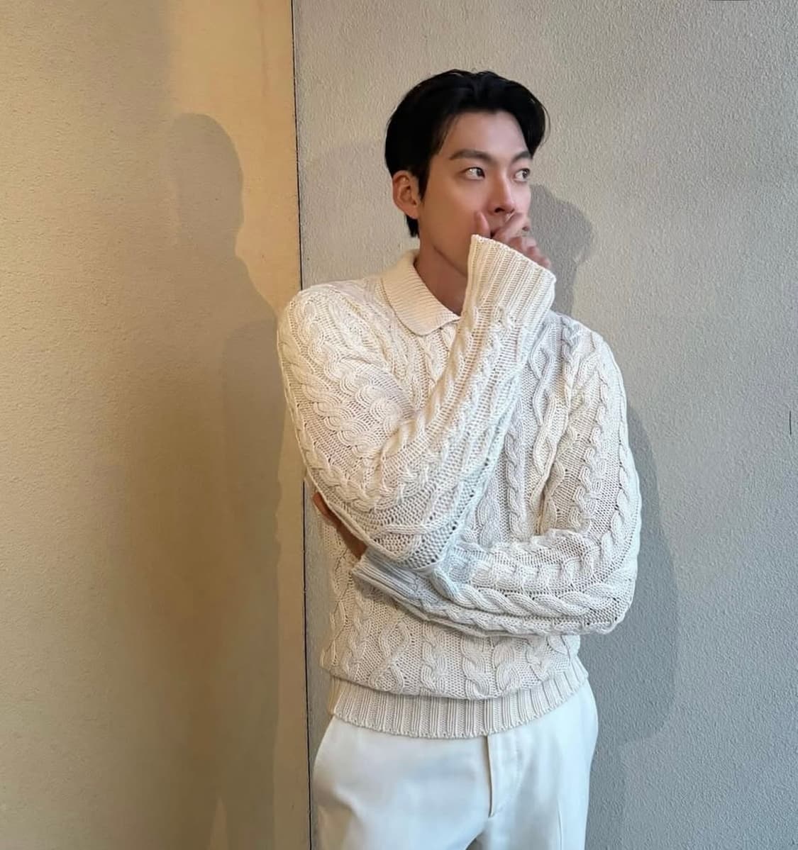 랄프로렌 퍼플라벨 퍼플라벨 케이블 니트 코튼 블렌드 스웨터 상품이미지4