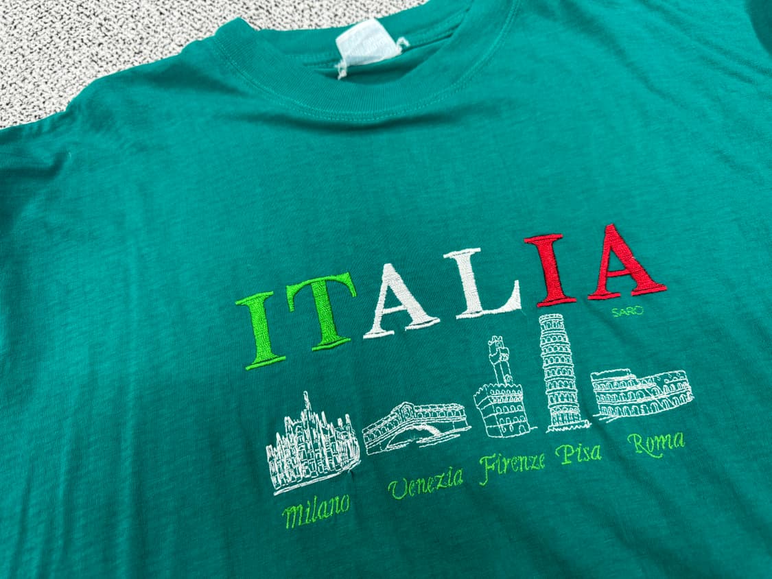 90s ITALIA 자수 반팔티 상품이미지2