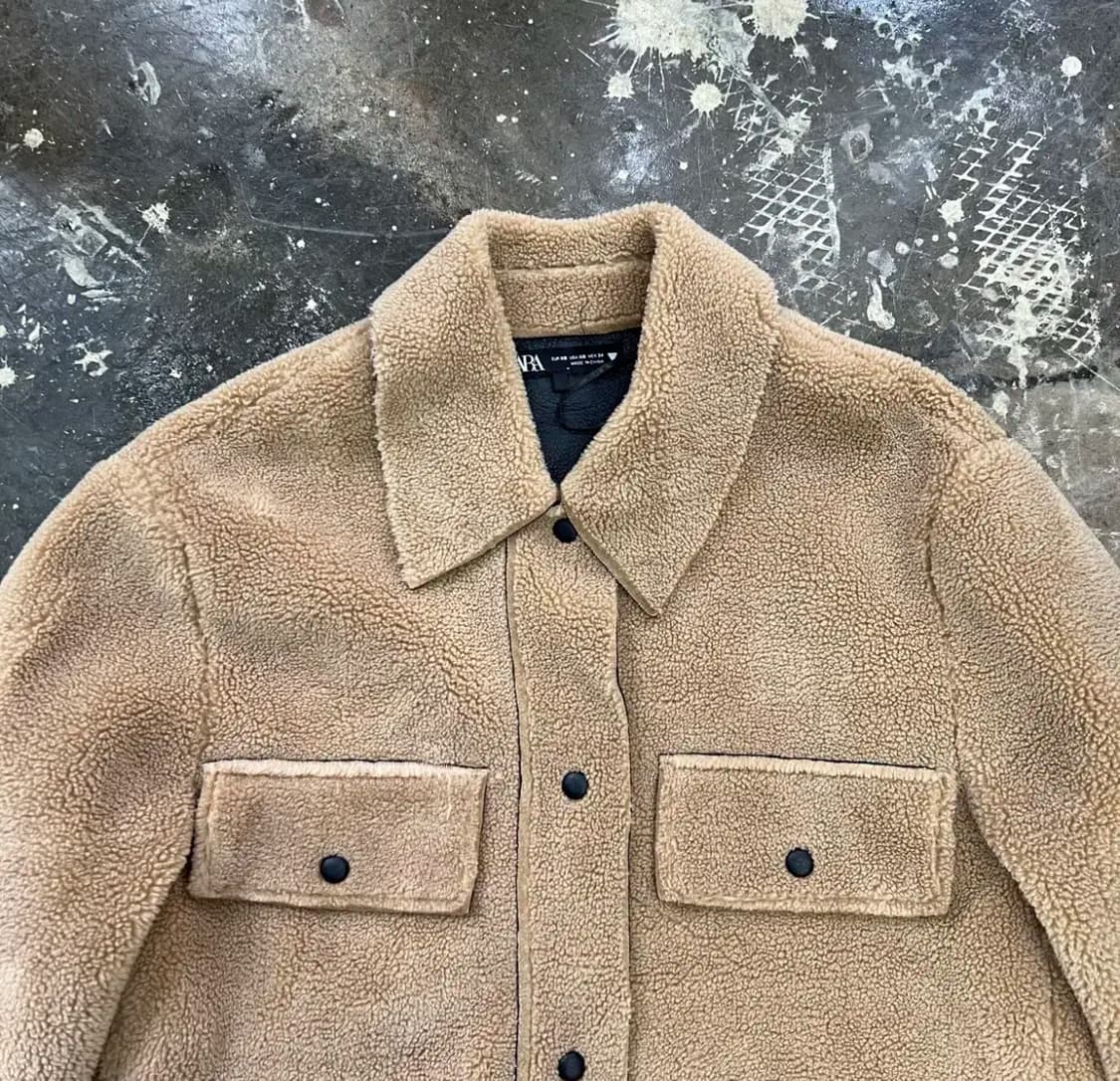 66) ZARA 자라 오버핏 양털 무스탕자켓 상품이미지5