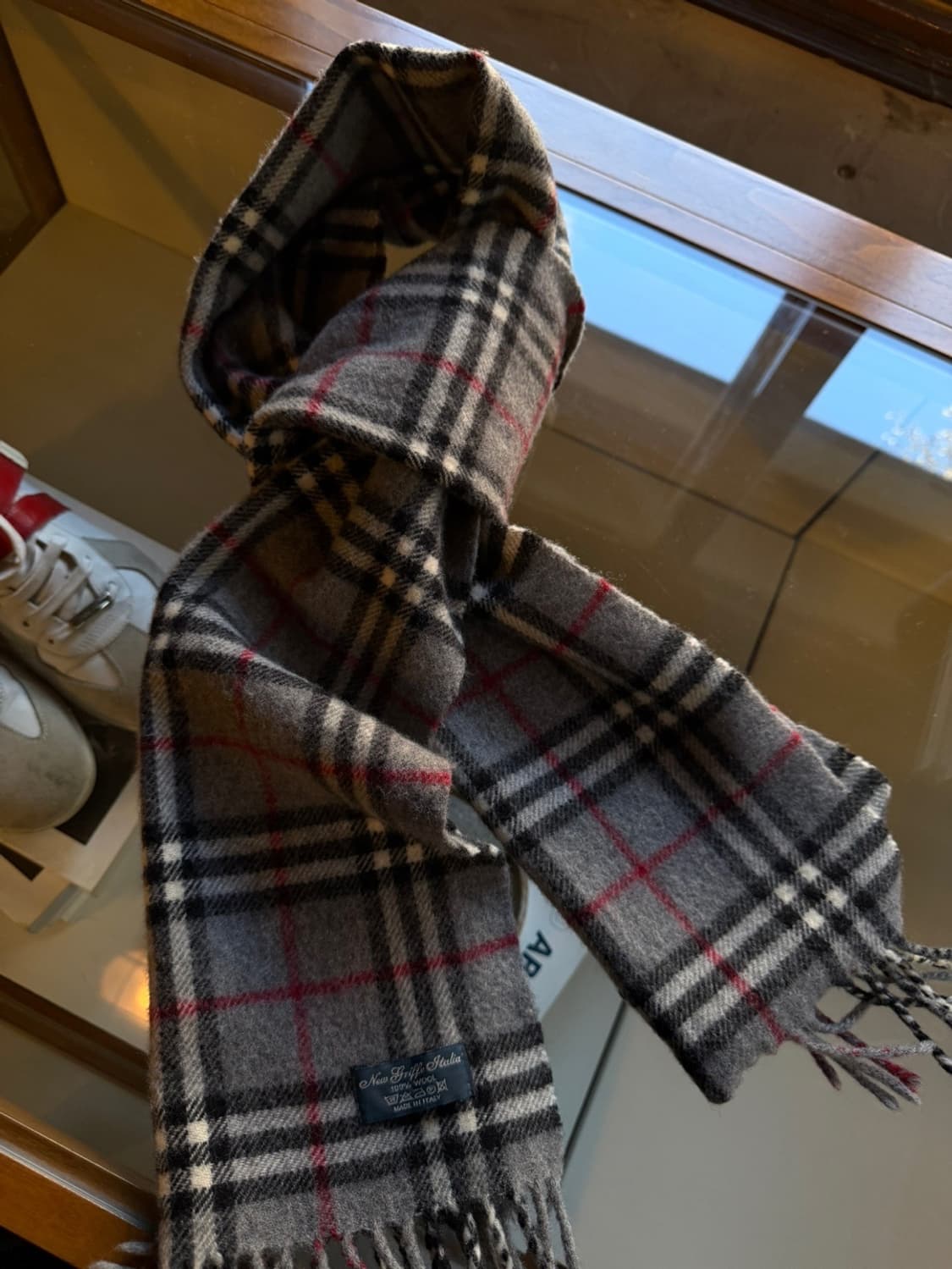 이태리 메이드 노바체크 램스울 머플러 상품이미지1