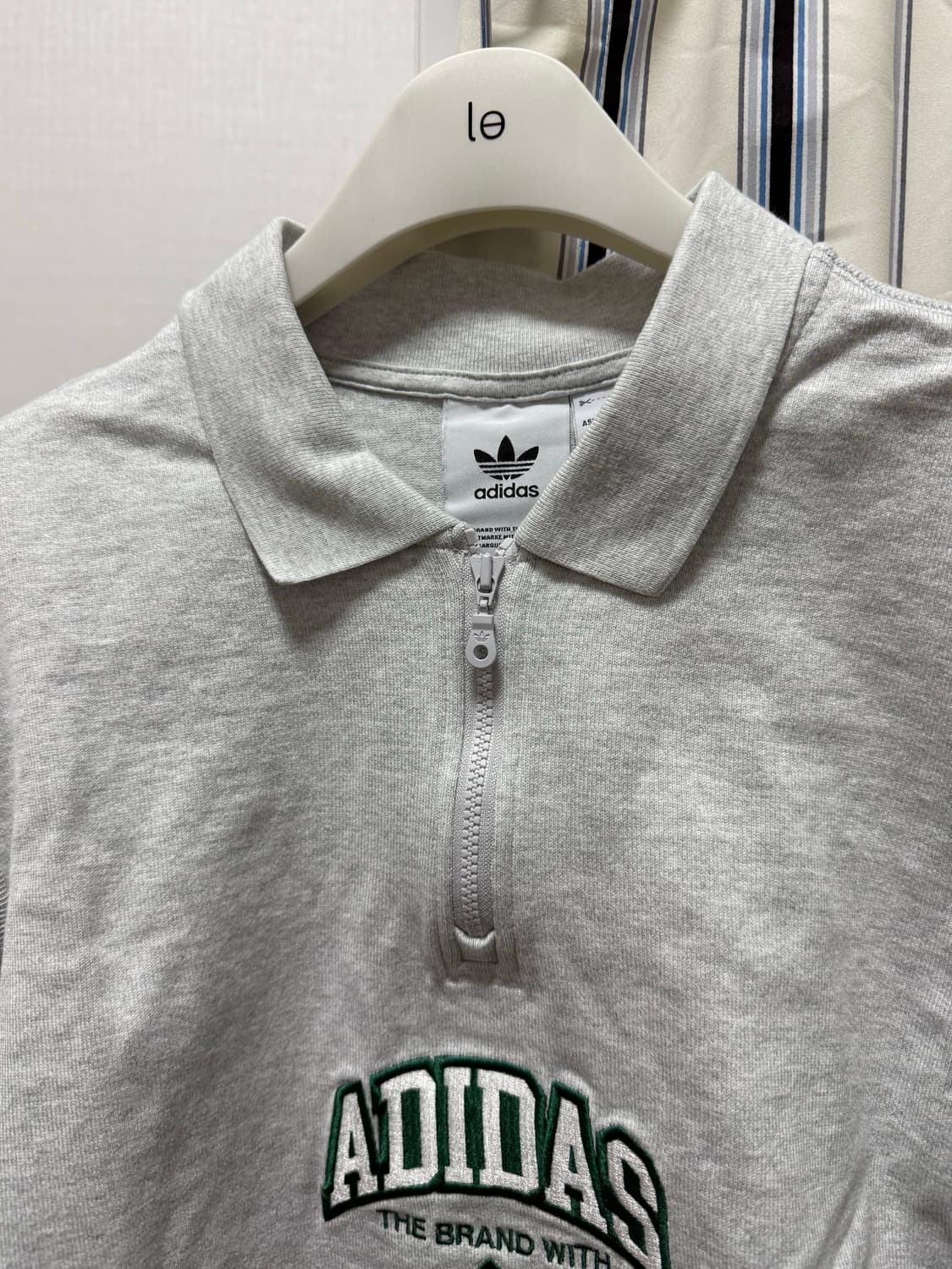 아디다스 오리지널 하프집업 맨투맨 L사이즈 (그레이) 상품이미지3
