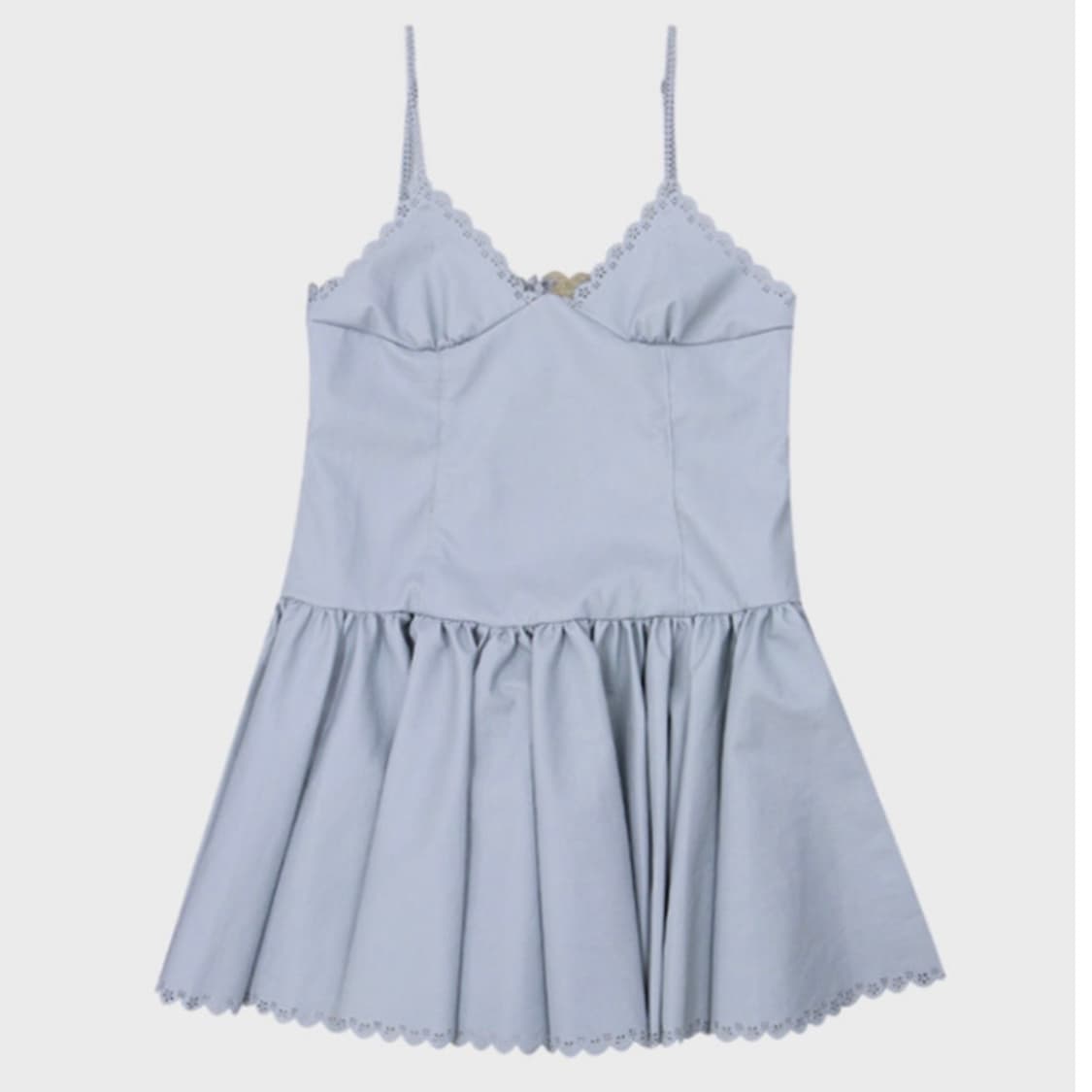 프레클 lace faux leather dress 상품이미지1