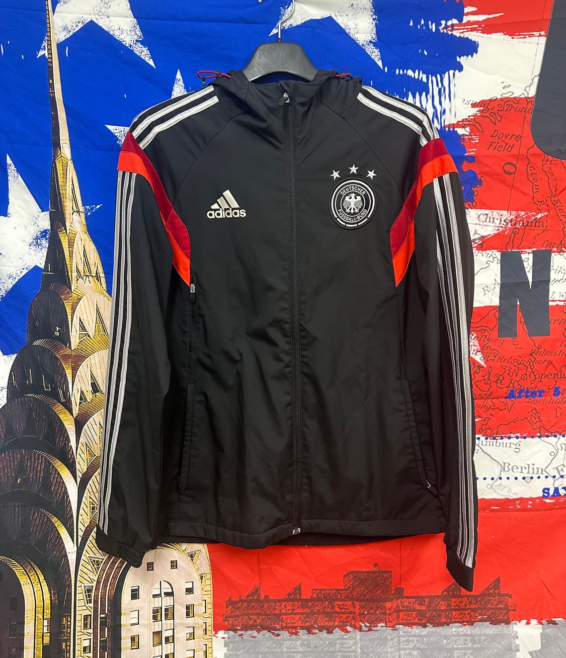 아디다스 올드스쿨 독일 오버핏 바람막이 XL105 상품이미지1