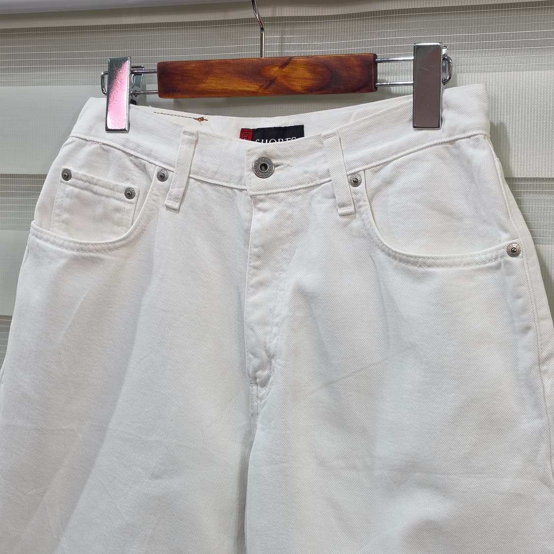 빈티지 EDWIN 1493 화이트 데님 반바지- 우먼26정도 상품이미지2