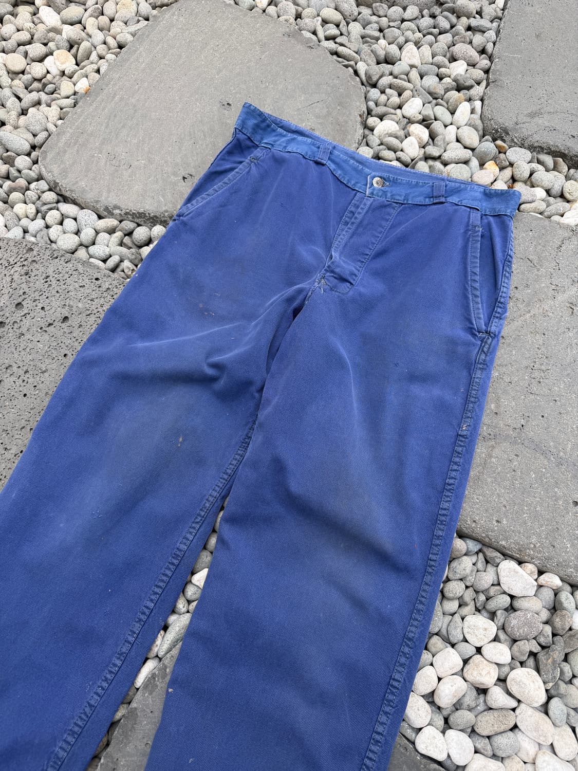 HARD WASHED FADED BLUE OLD 빈티지프렌치워크팬츠 상품이미지5