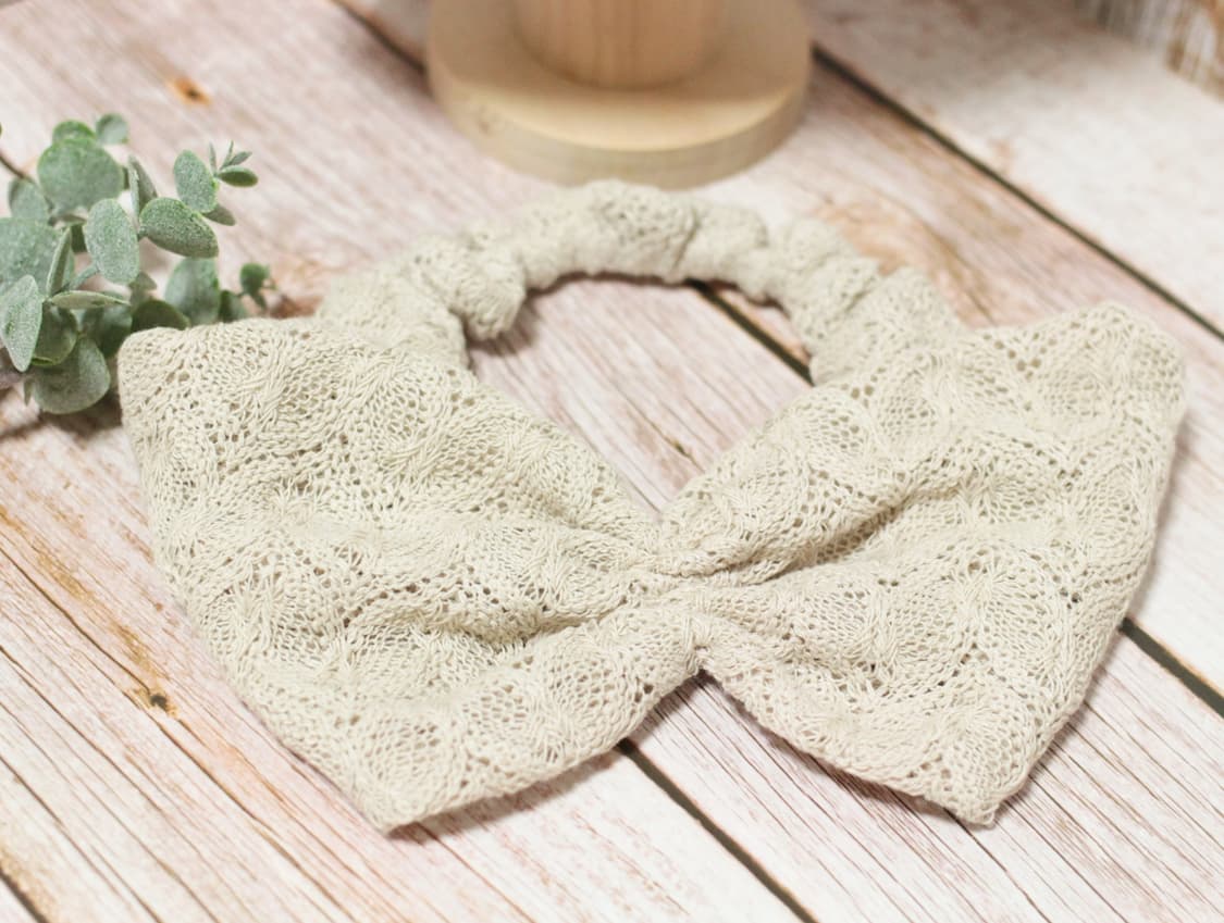 핸드메이드 베이지 니트 헤어밴드 상품이미지9