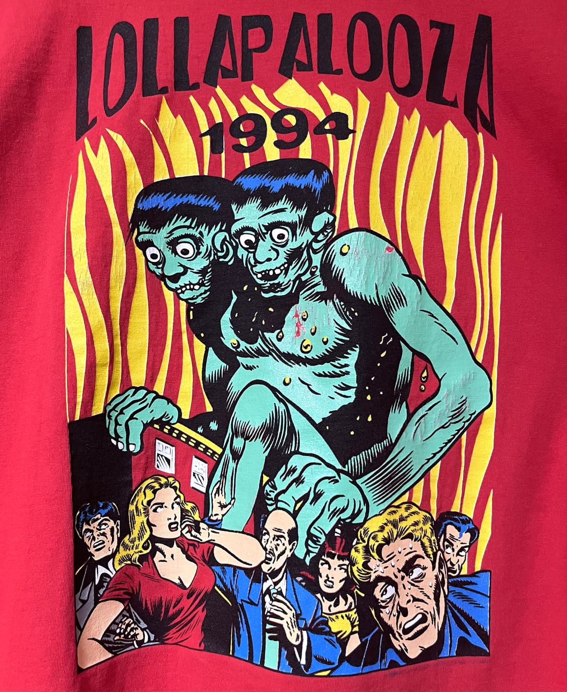 90s 빈티지 밴드티 반팔 티셔츠 / 롤라팔루자 상품이미지3