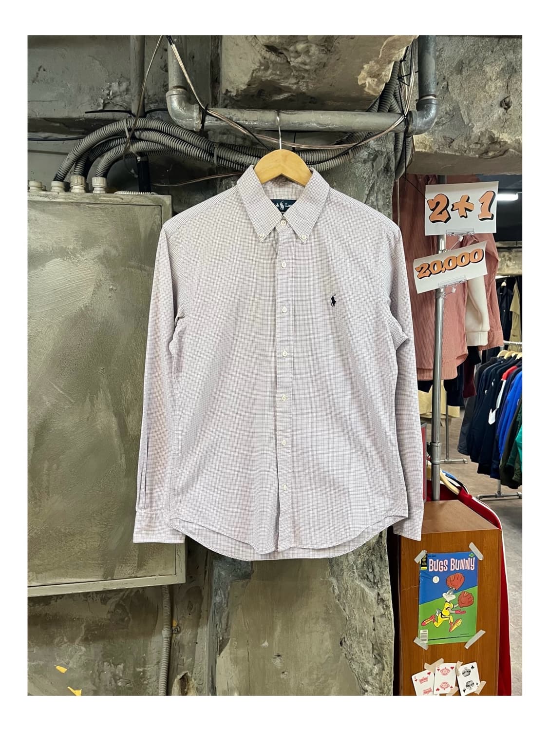 폴로 랄프로렌 체크 셔츠 M #csz3394 상품이미지1