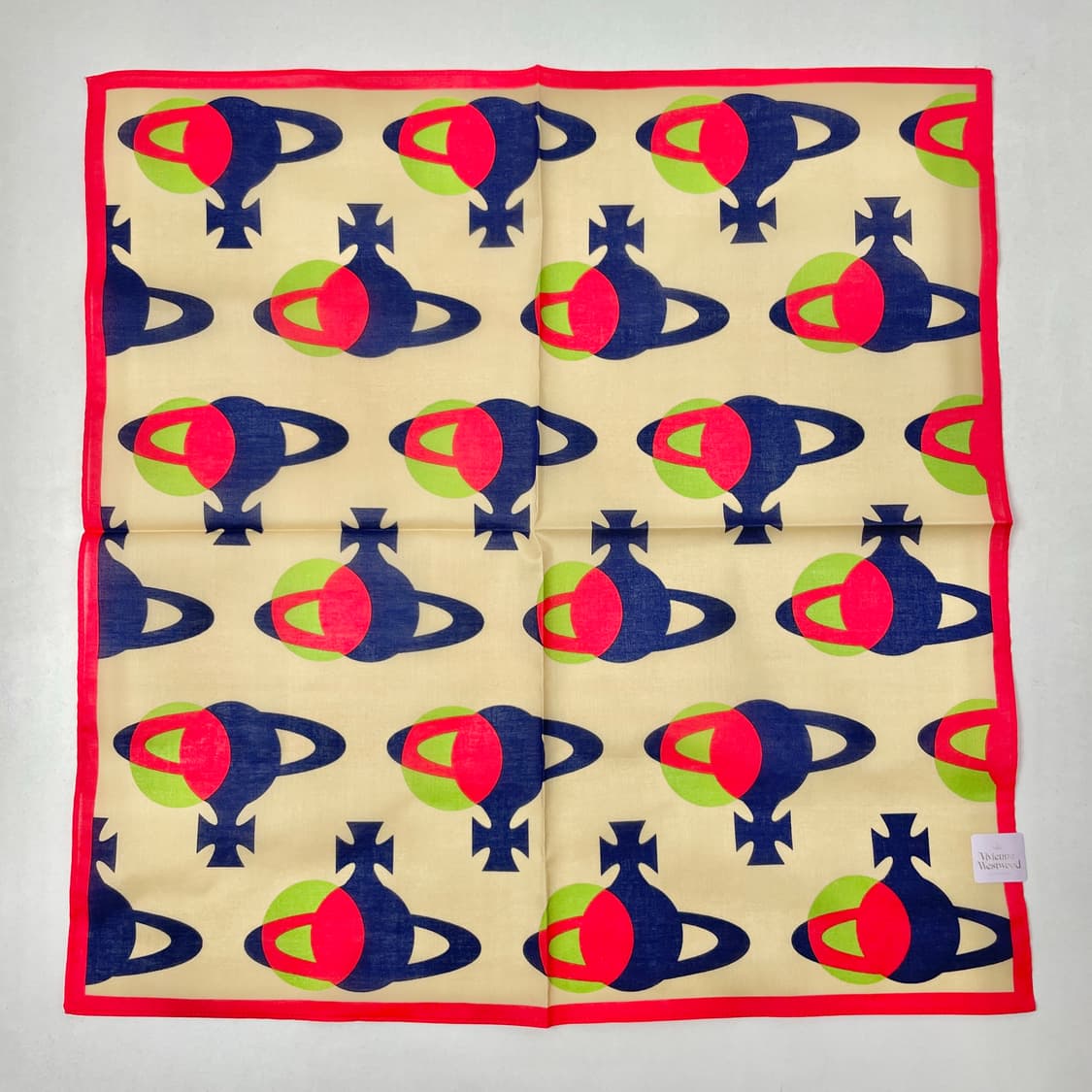 [새상품] 비비안웨스트우드 Ord 패턴 명품 손수건 스카프 상품이미지2