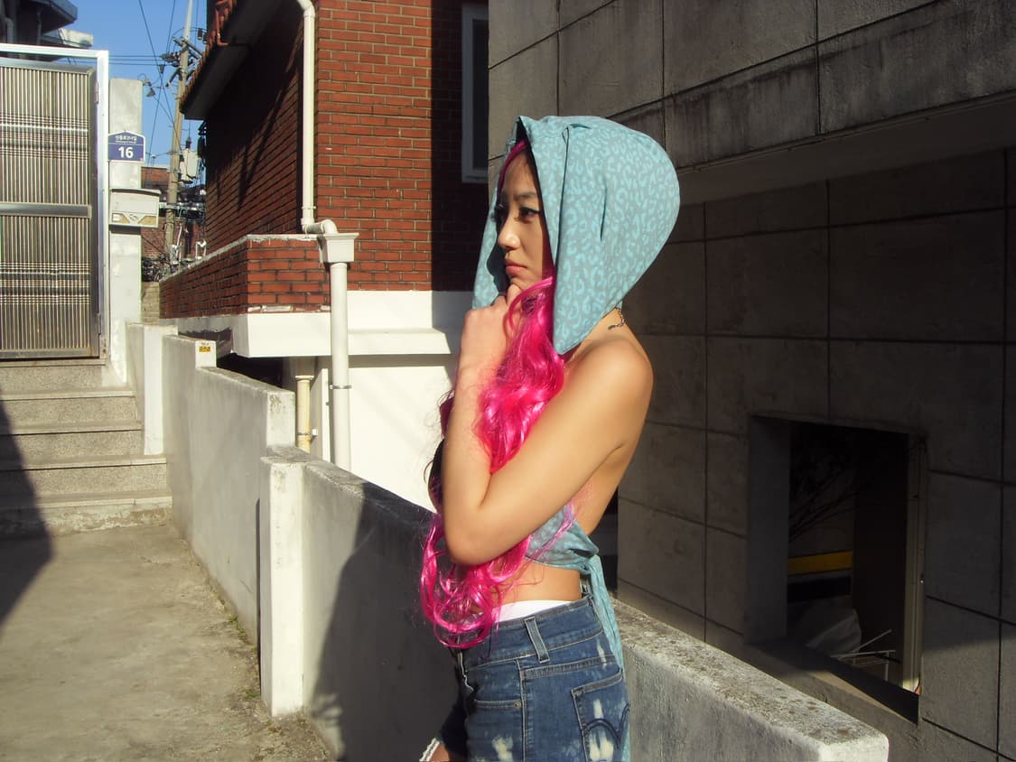 Bunny hoodie scarf (blue) 상품이미지6