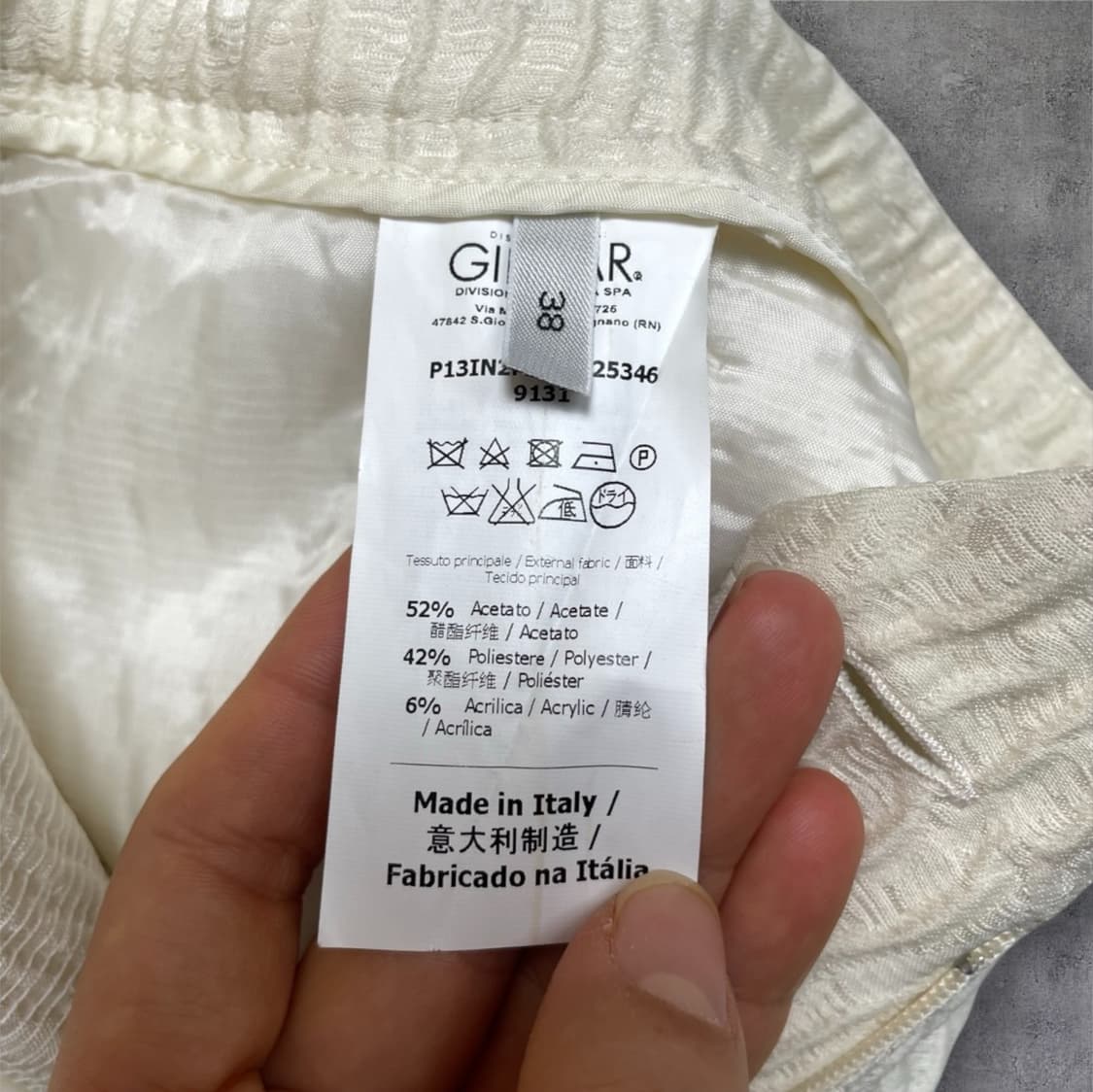 넘버투애니원 N21 크림 아세테이트 팬츠 38 상품이미지3