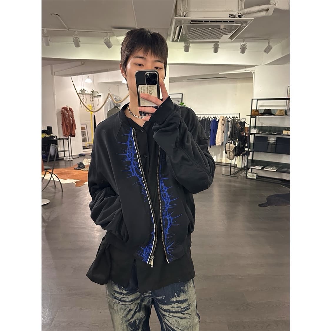 하이더아커만 가시 자수 봄버 상품이미지4